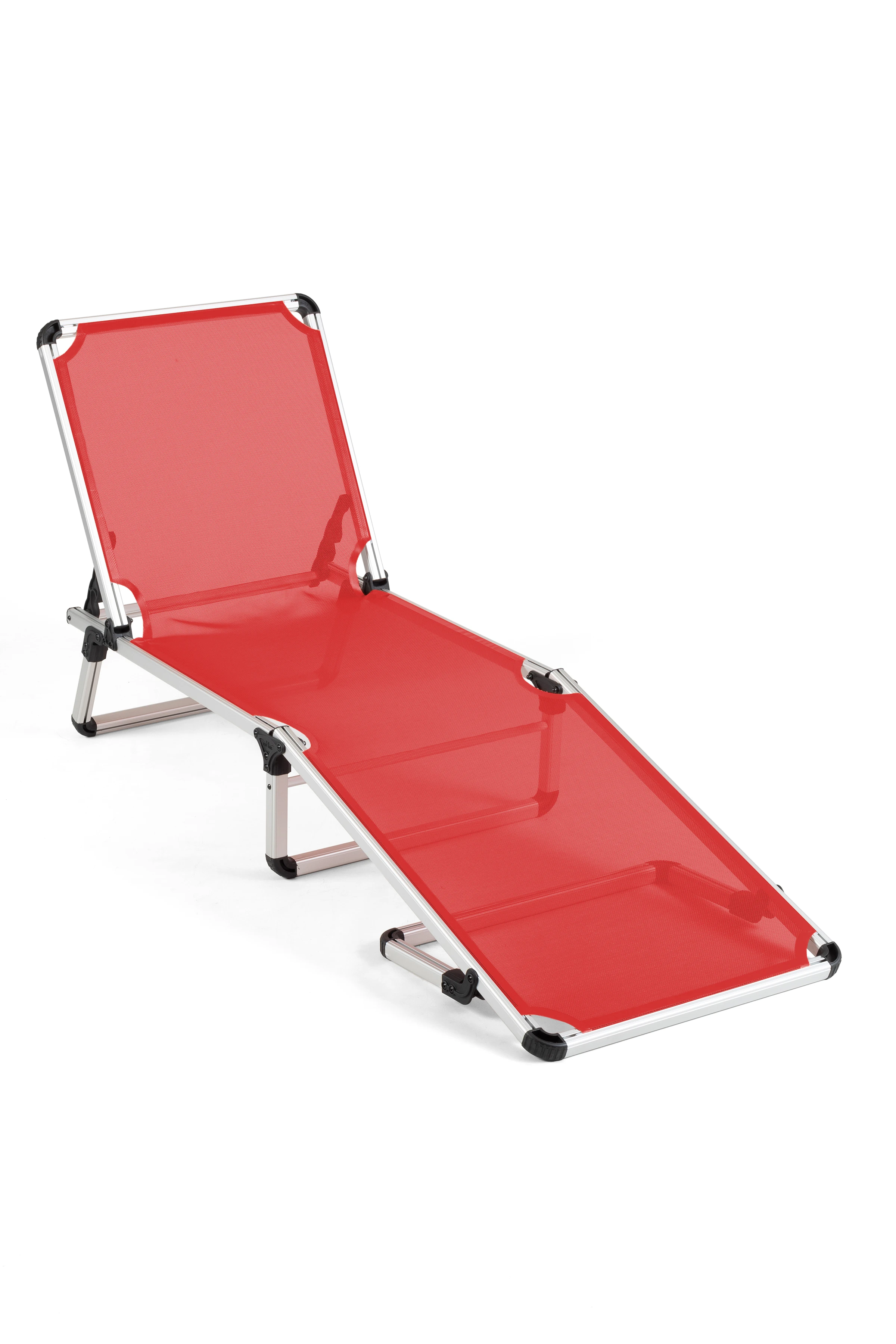 Alüminyum Katlanır ve Taşınır Şezlong - Red