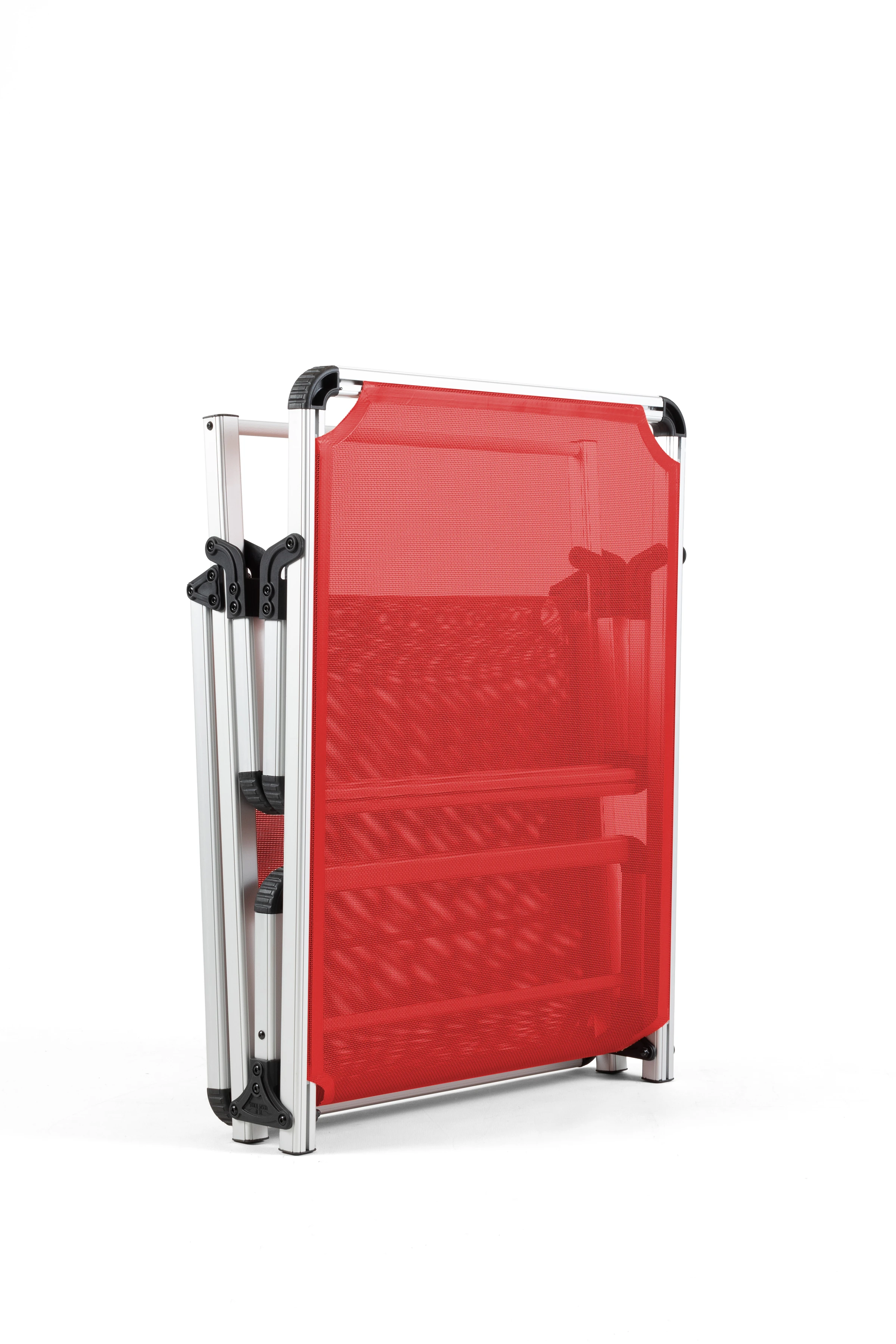 Alüminyum Katlanır ve Taşınır Şezlong - Red