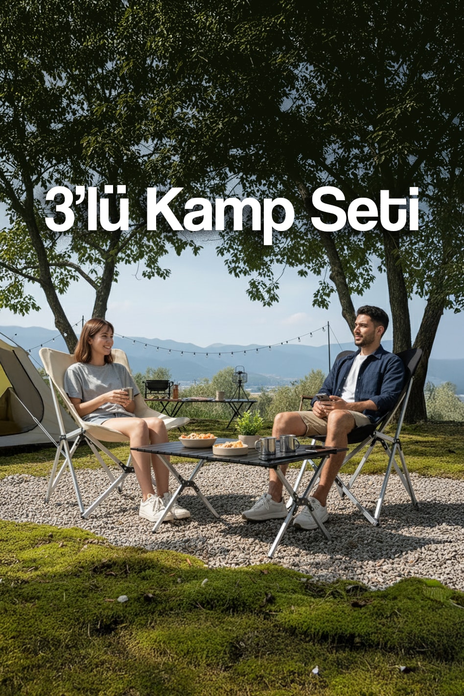 Kamp Seti ( 2 Kamp Sandalyesi + 1 Kamp Masası )