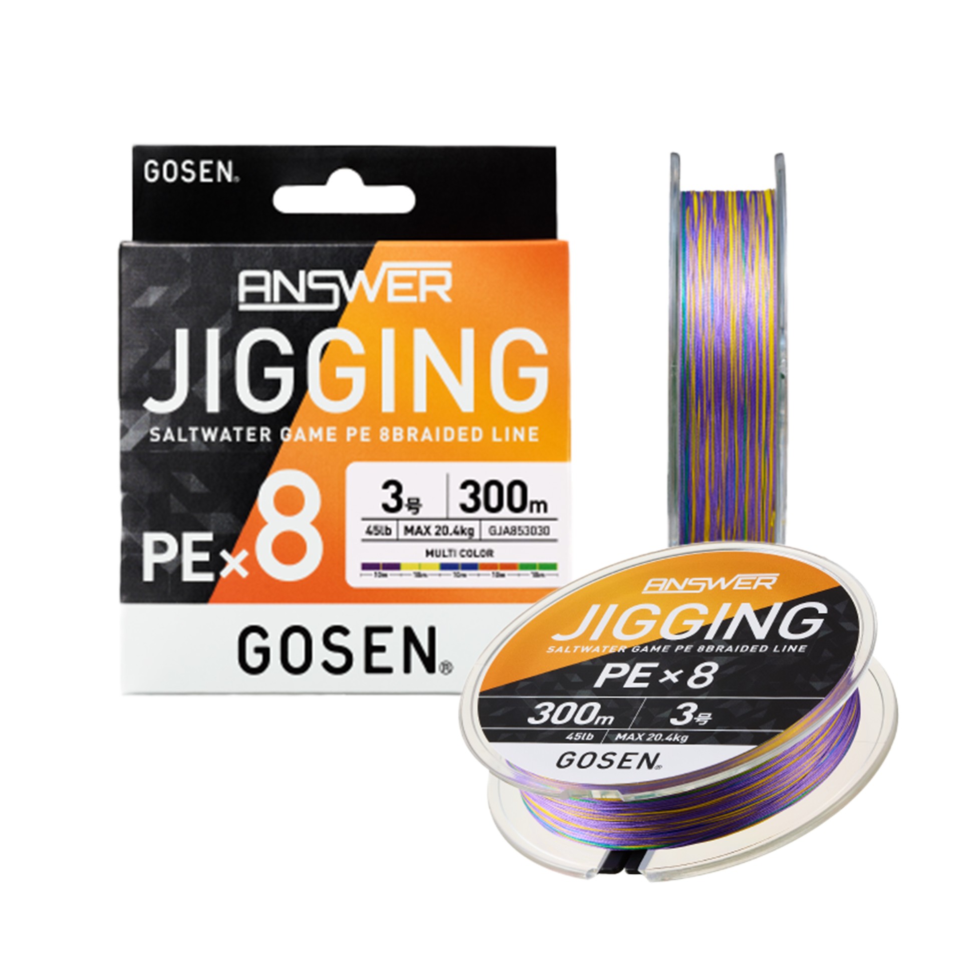 Gosen Jigging Answer PE 8 Örgü Jig ve Tai Rubber İpi 300mt Multi