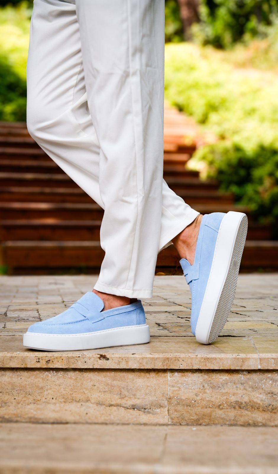 Dumas Model Hakiki Natural Set Deri Loafer Ayakkabı - Cam Göbeği