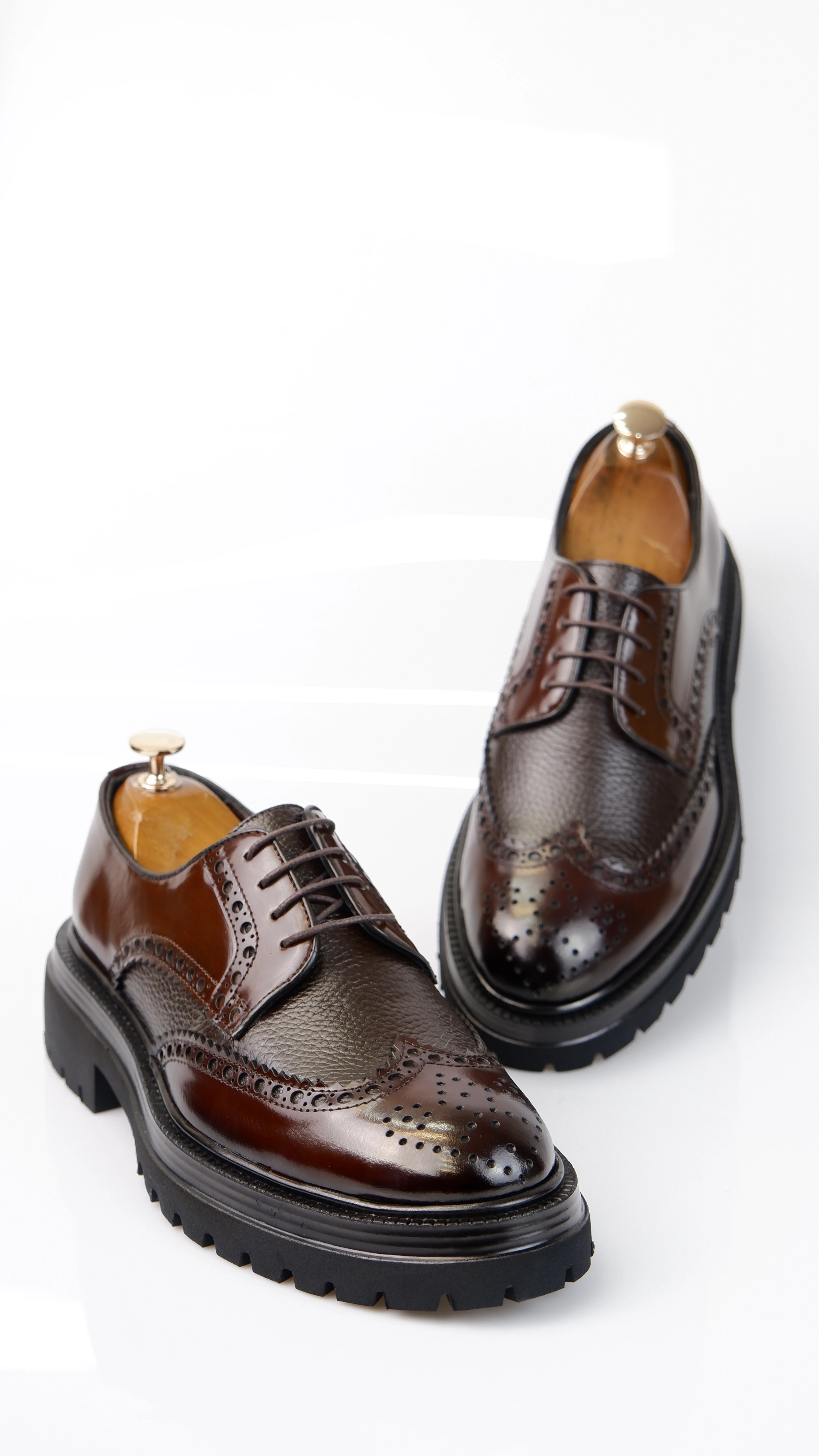 Royalton Model Hakiki Açma Kombinasyon Deri Casual Ayakkabı