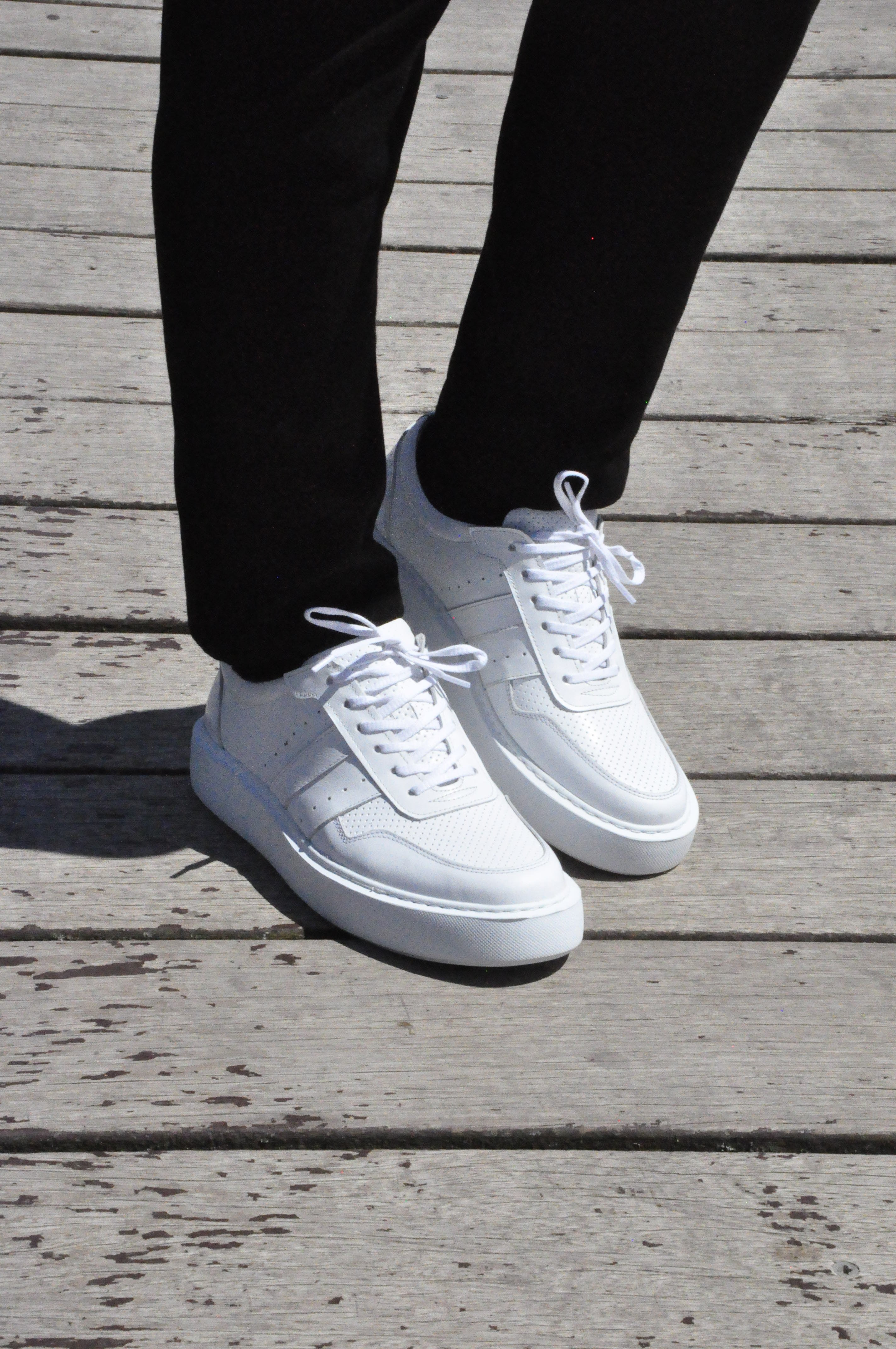 Viper Model Hakiki Natural Deri Sneaker Ayakkabı - Beyaz