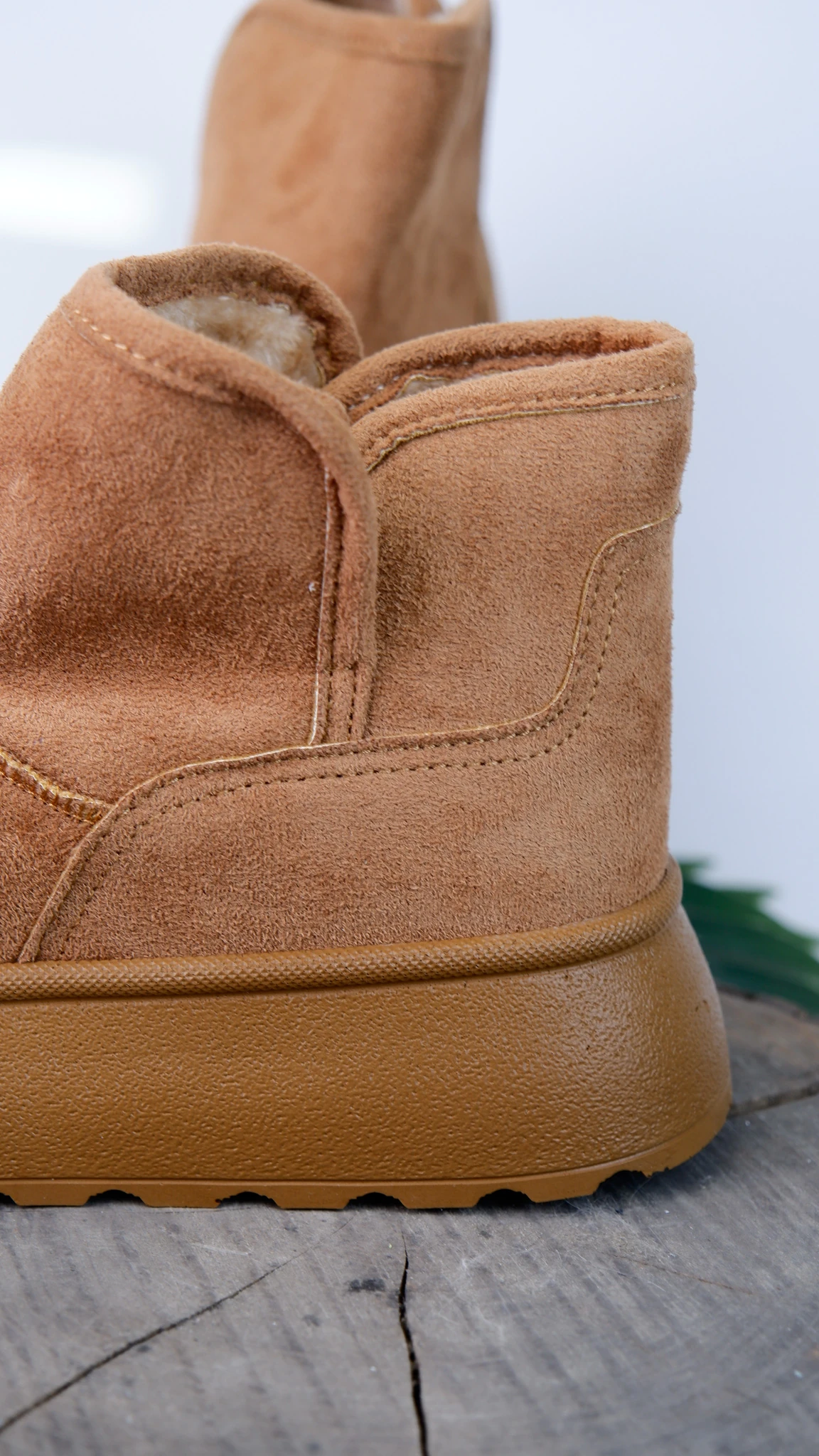 Foundry Model Süet Detaylı Kadın Günlük Bot Ayakkabı - TABA