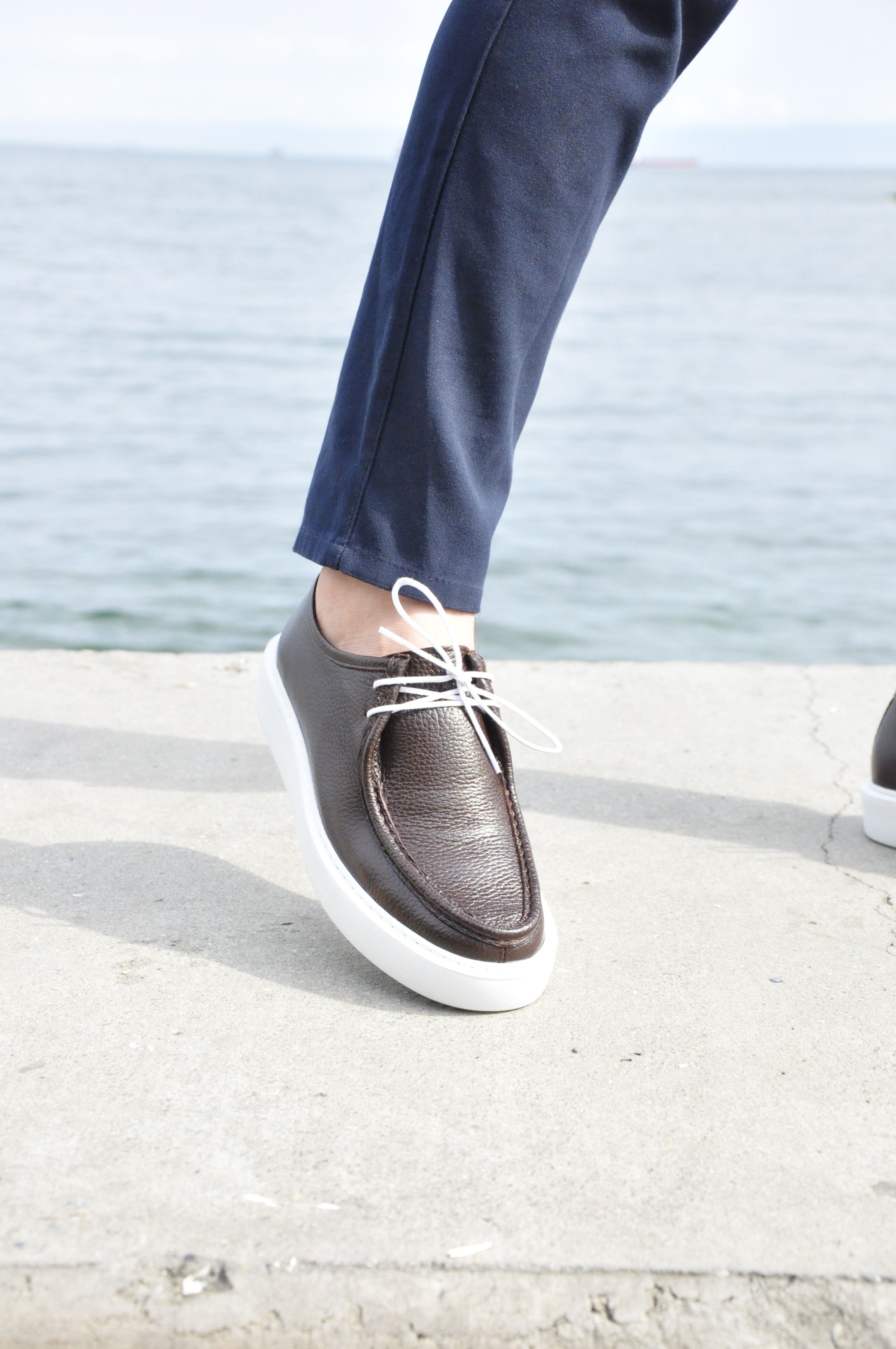 Leo Model Hakiki Natural Floater Deri Loafer Ayakkabı