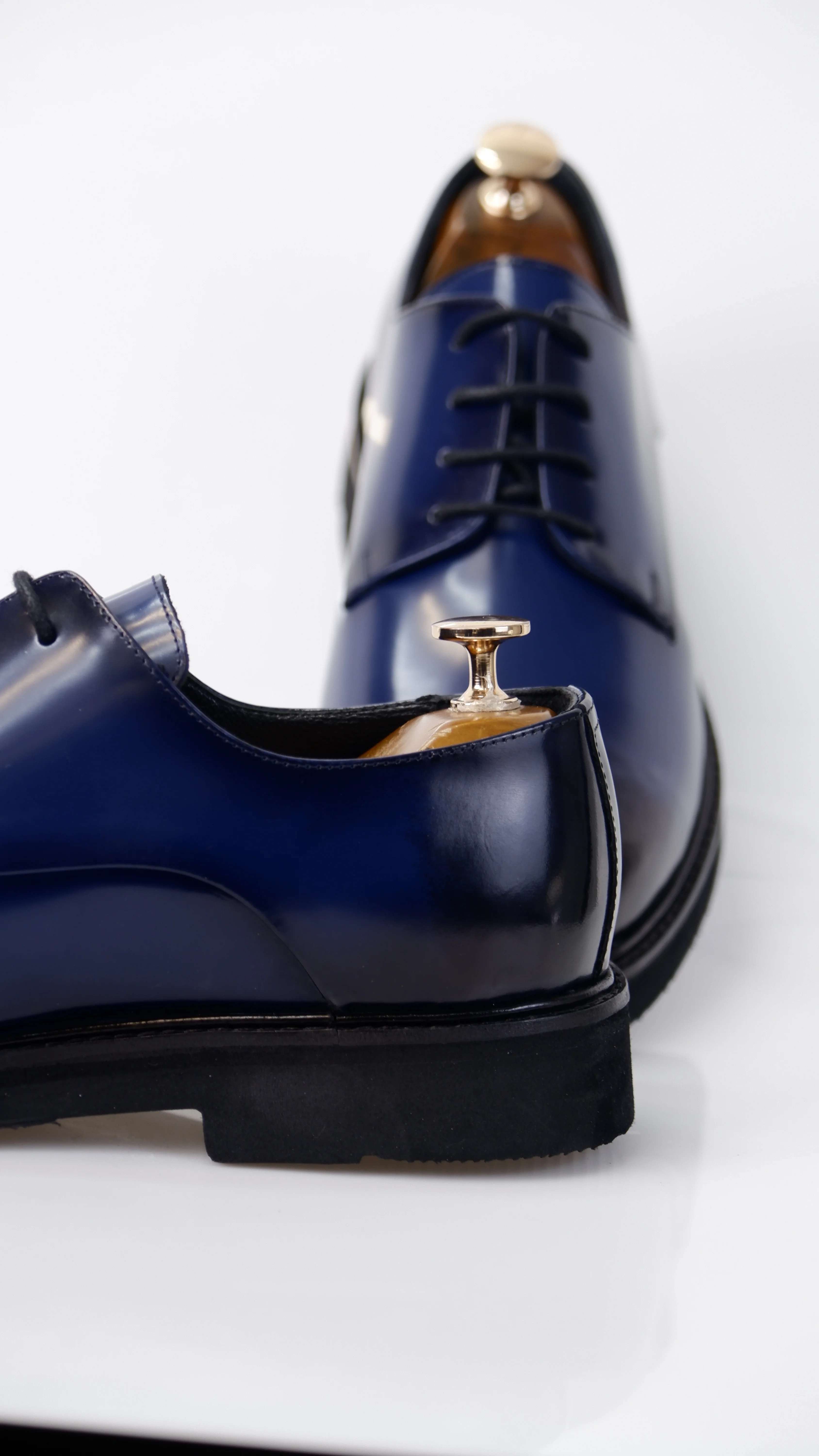 Regent Model Hakiki Natural Açma Deri Casual Ayakkbı - Lacivert Siyah Taban