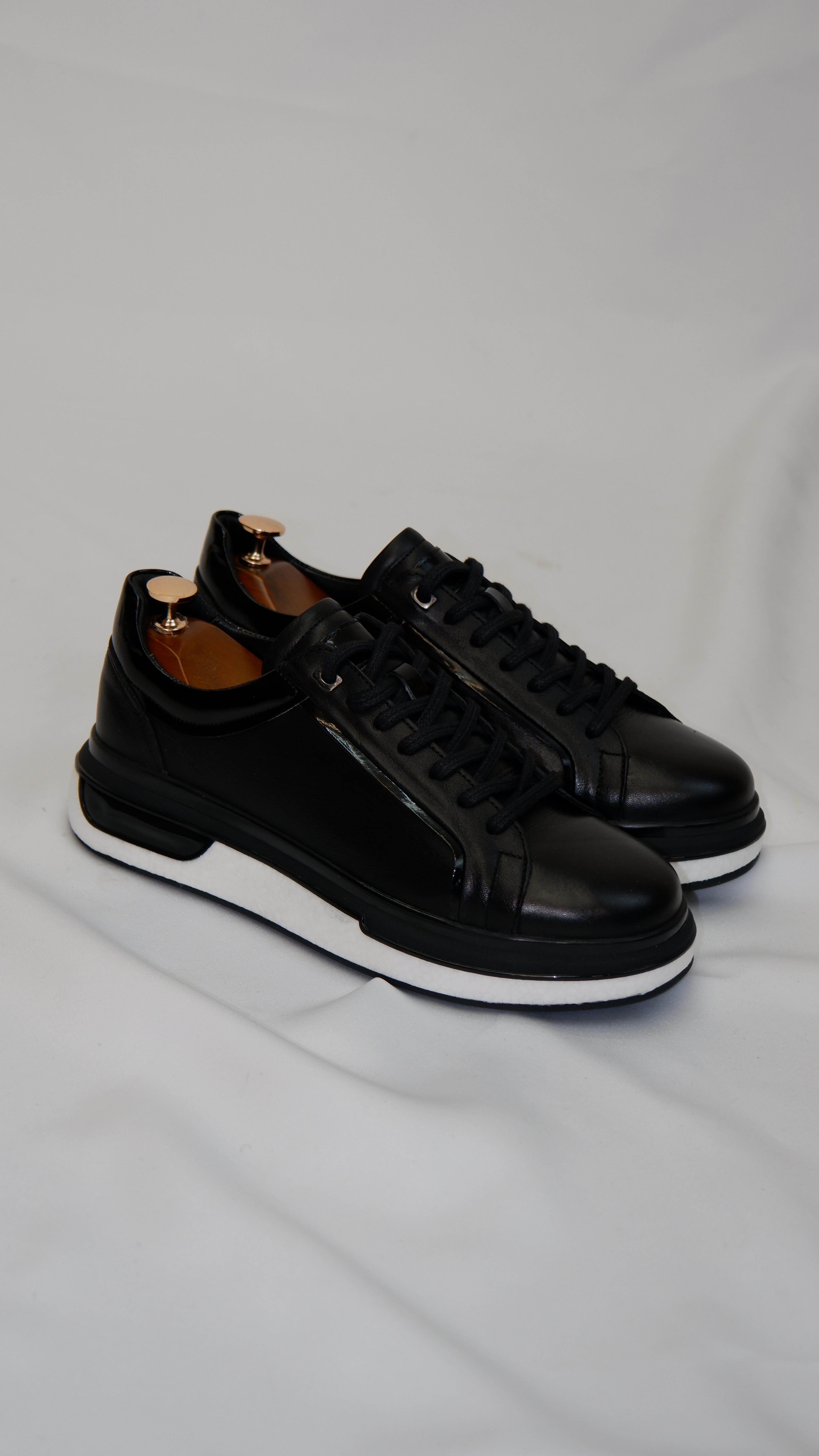 Orion model Hakiki Natural Deri Köpük Comfort Taban Sneaker Ayakkabı