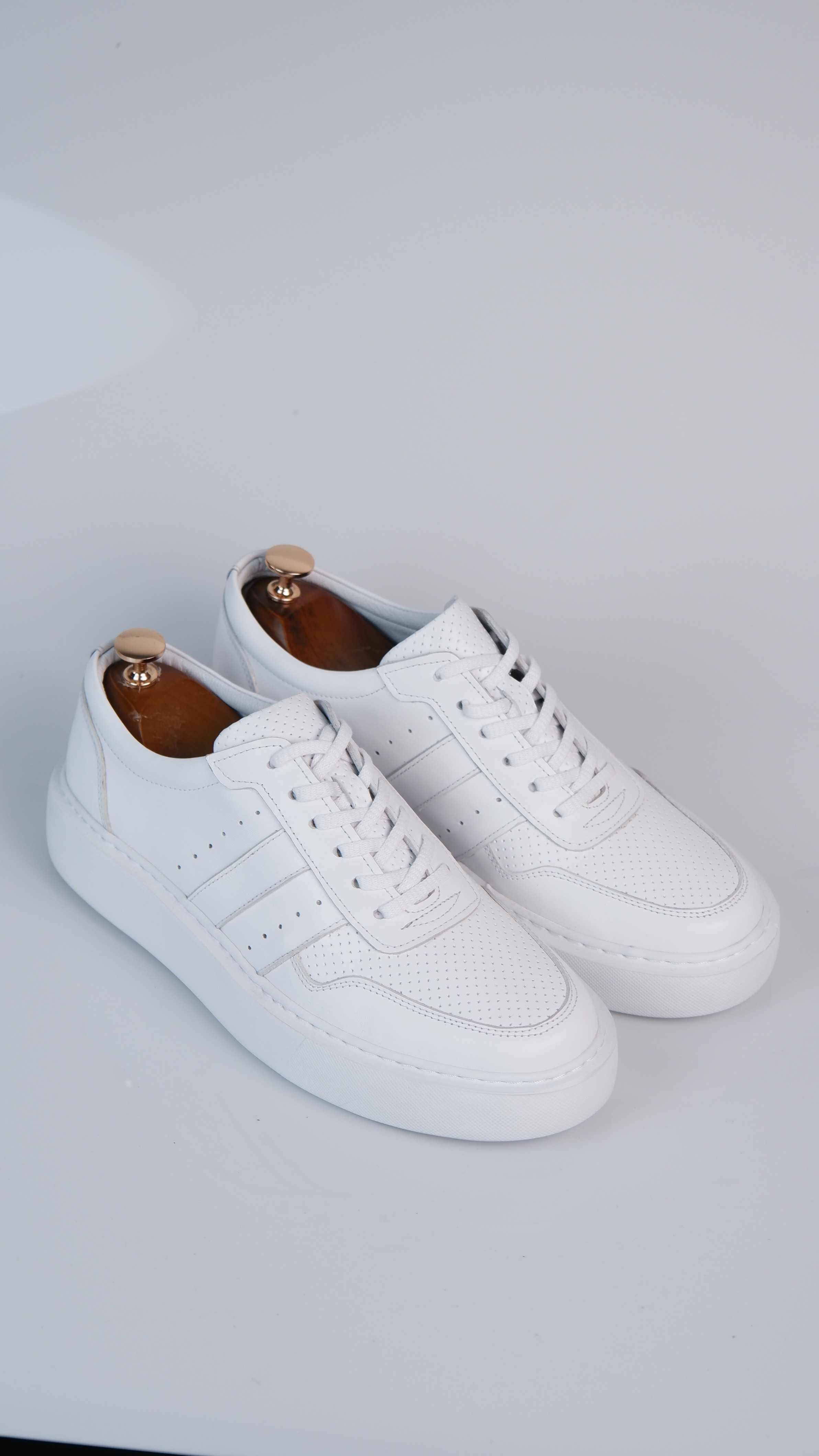Viper Model Hakiki Natural Deri Sneaker Ayakkabı - Grii