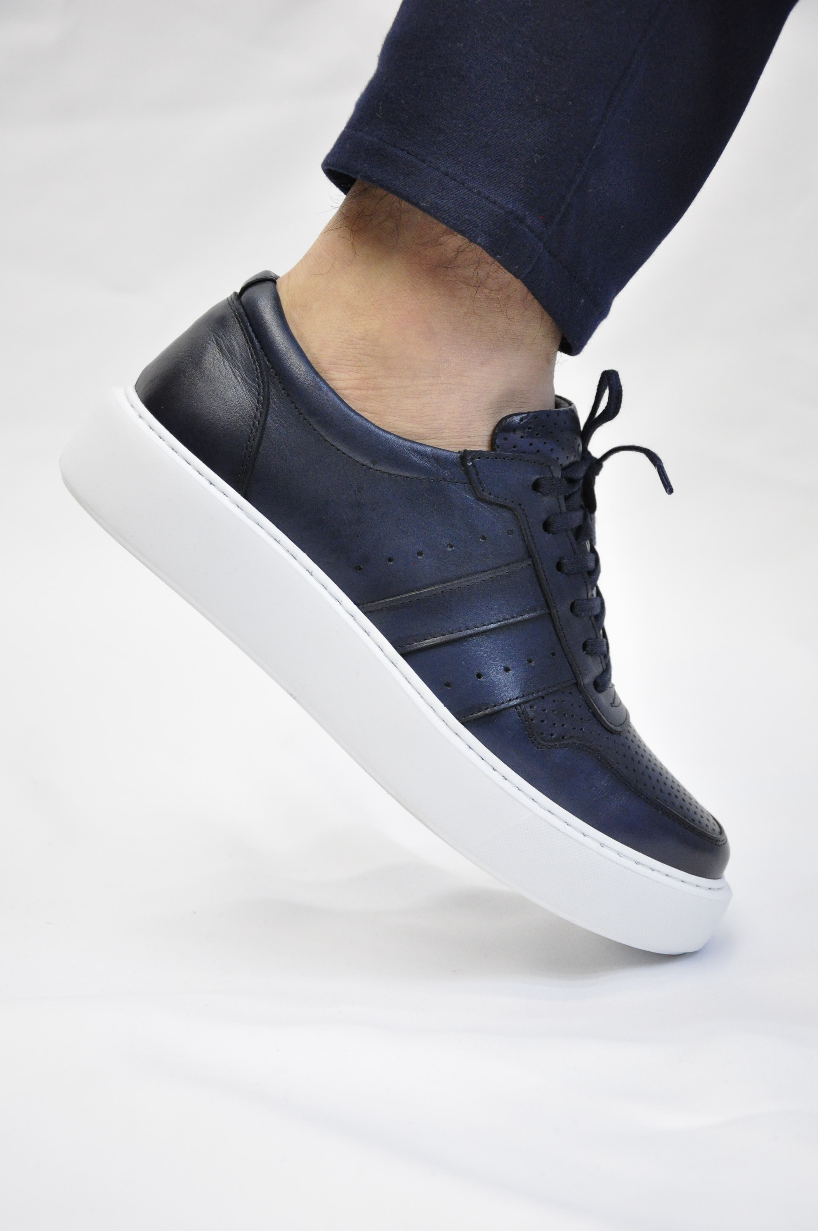 Viper Model Hakiki Natural Deri Sneaker Ayakkabı