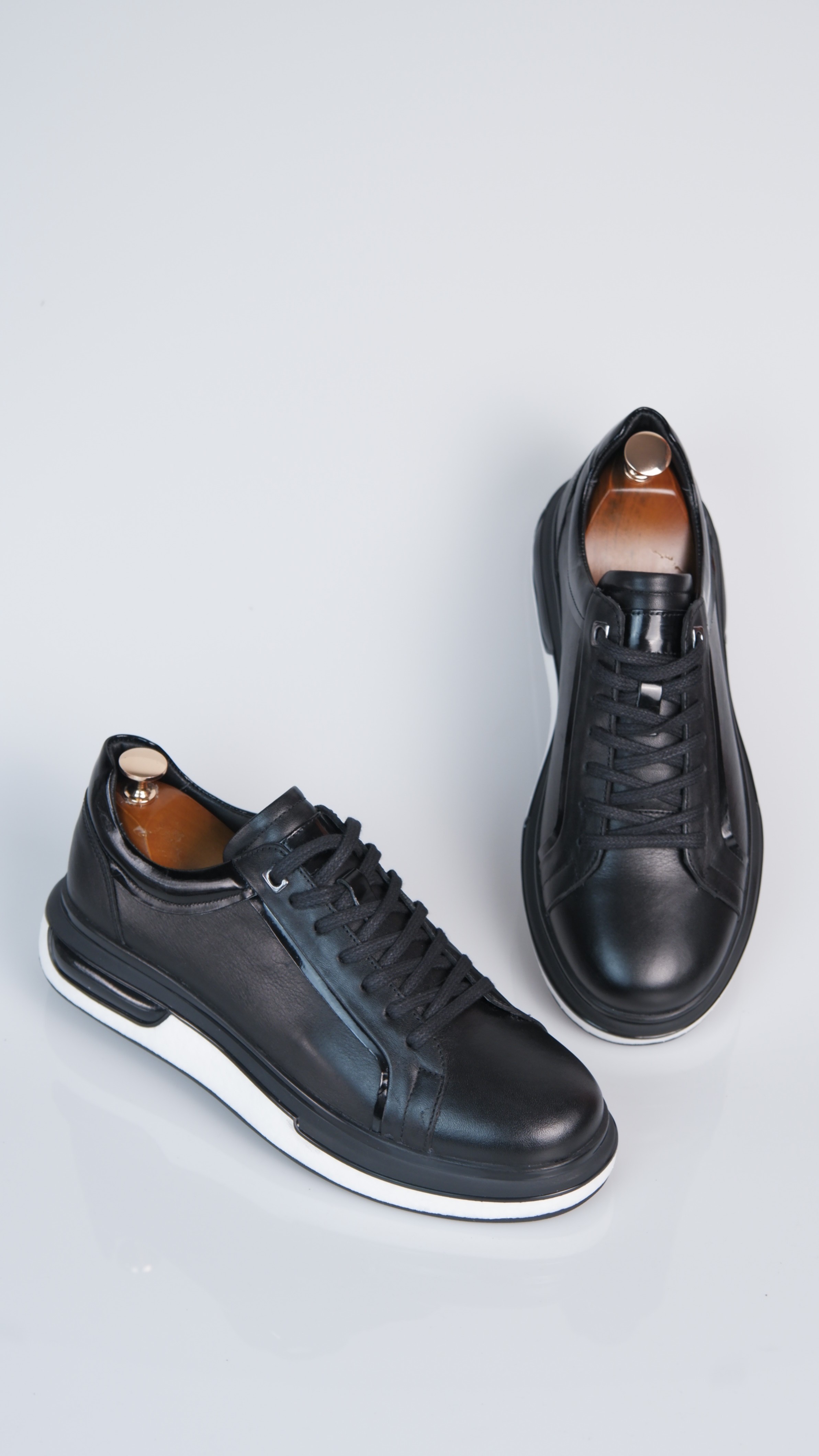 Orion model Hakiki Natural Deri Köpük Comfort Taban Sneaker Ayakkabı