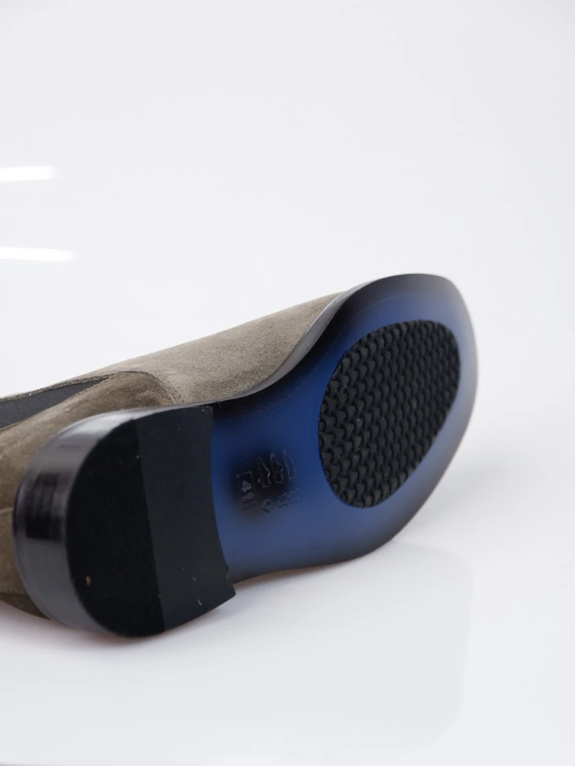 Chelsea Bot Hakiki Süet Deri Bot Ayakkabı - HAKİ YEŞİLİ