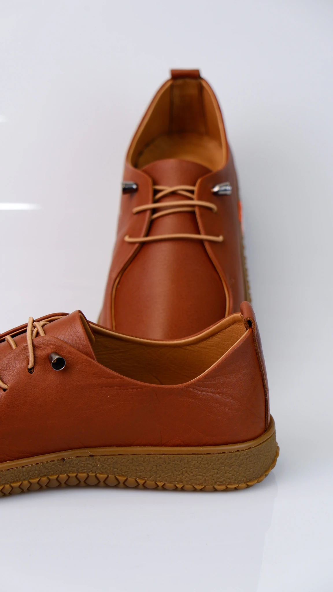 Latitude Model Hakiki Deri Kadın Sneaker Ayakkabı - TABA