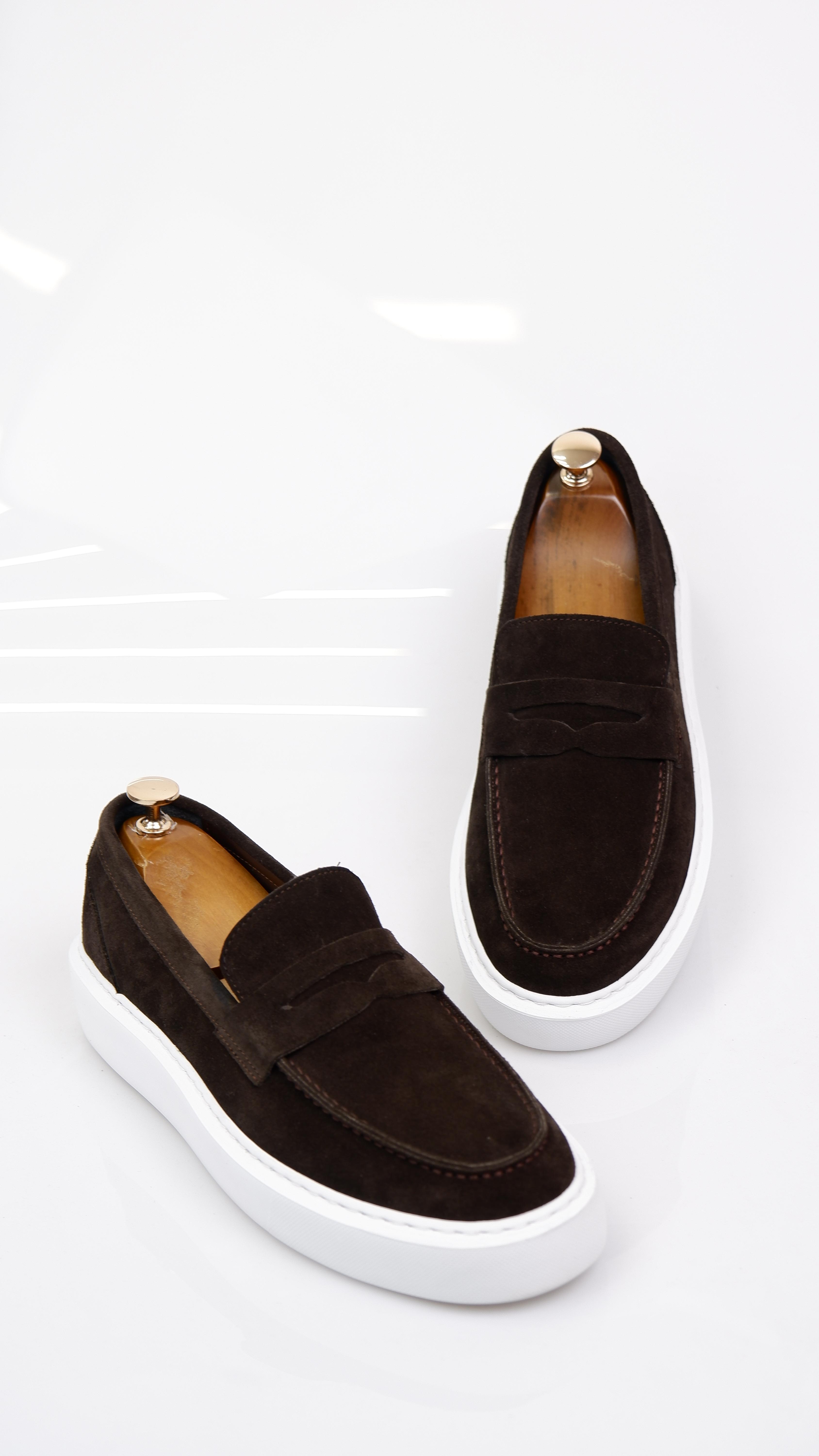 Dumas Model Hakiki Natural Set Deri Loafer Ayakkabı - Kahverengi