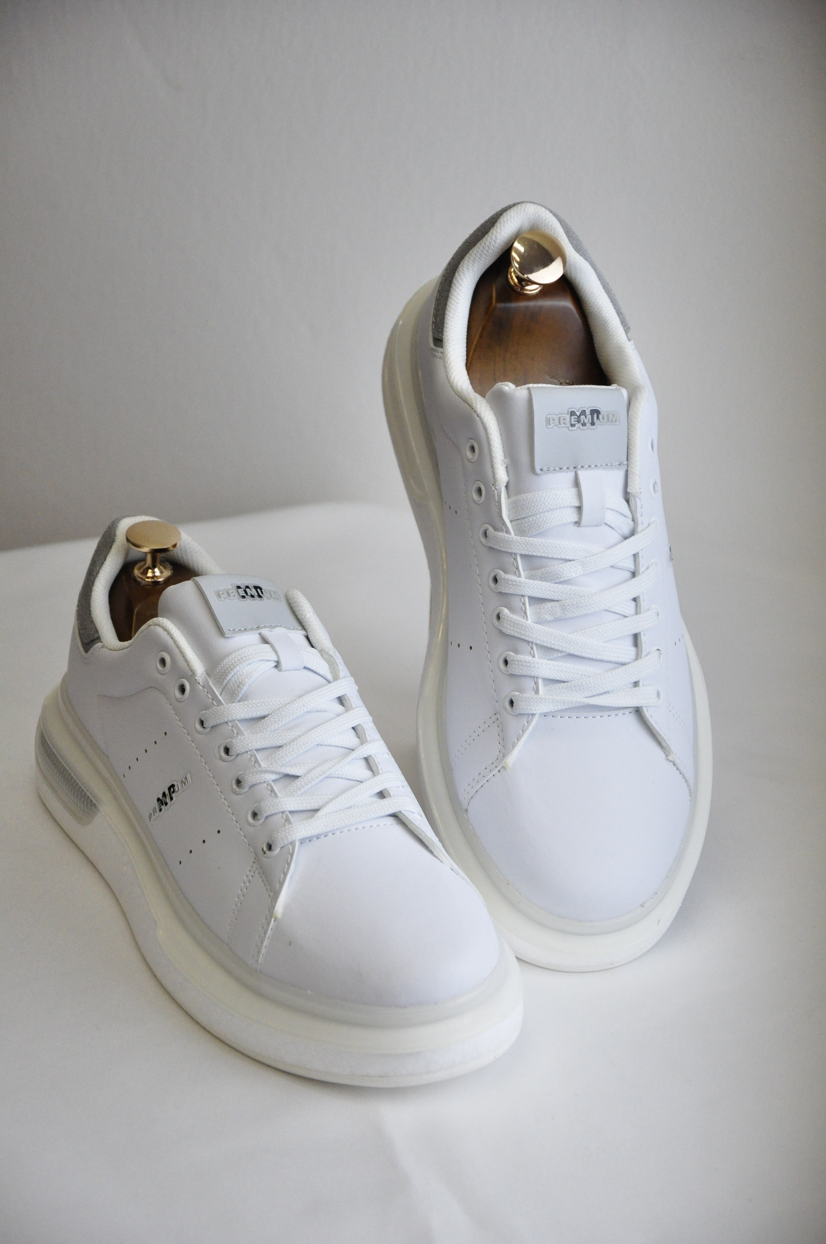 Pekin Model Hakiki Natural Deri Sneaker Ayakkabı - Beyaz