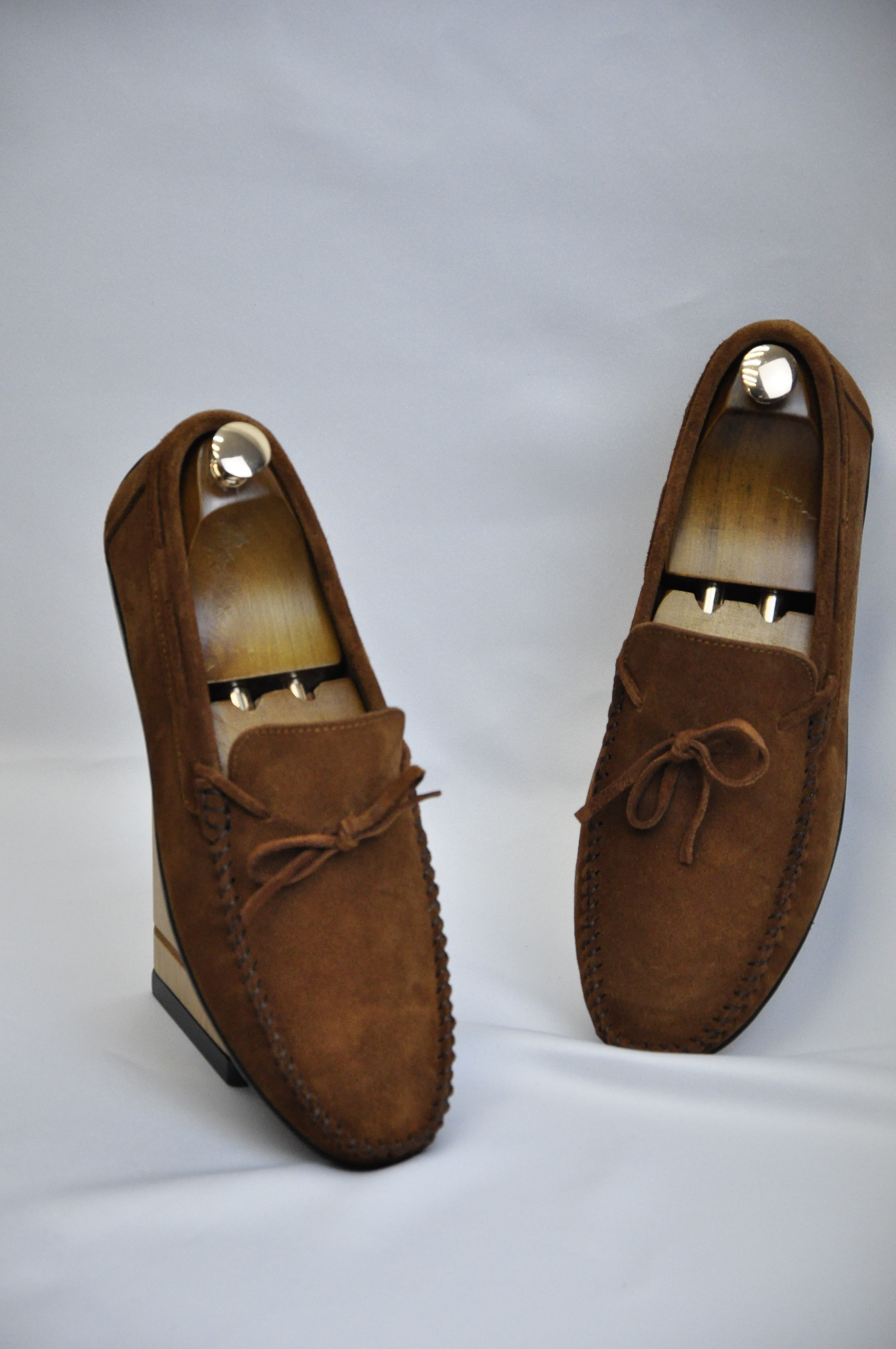 Roc Model Hakiki Natural Süet Deri Loafer Ayakkabı - TABA