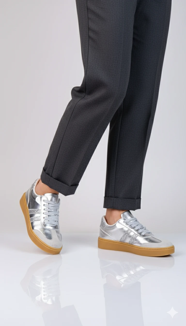 Urban Model Kadın Günlük Sneaker Ayakkabı - Gümüş