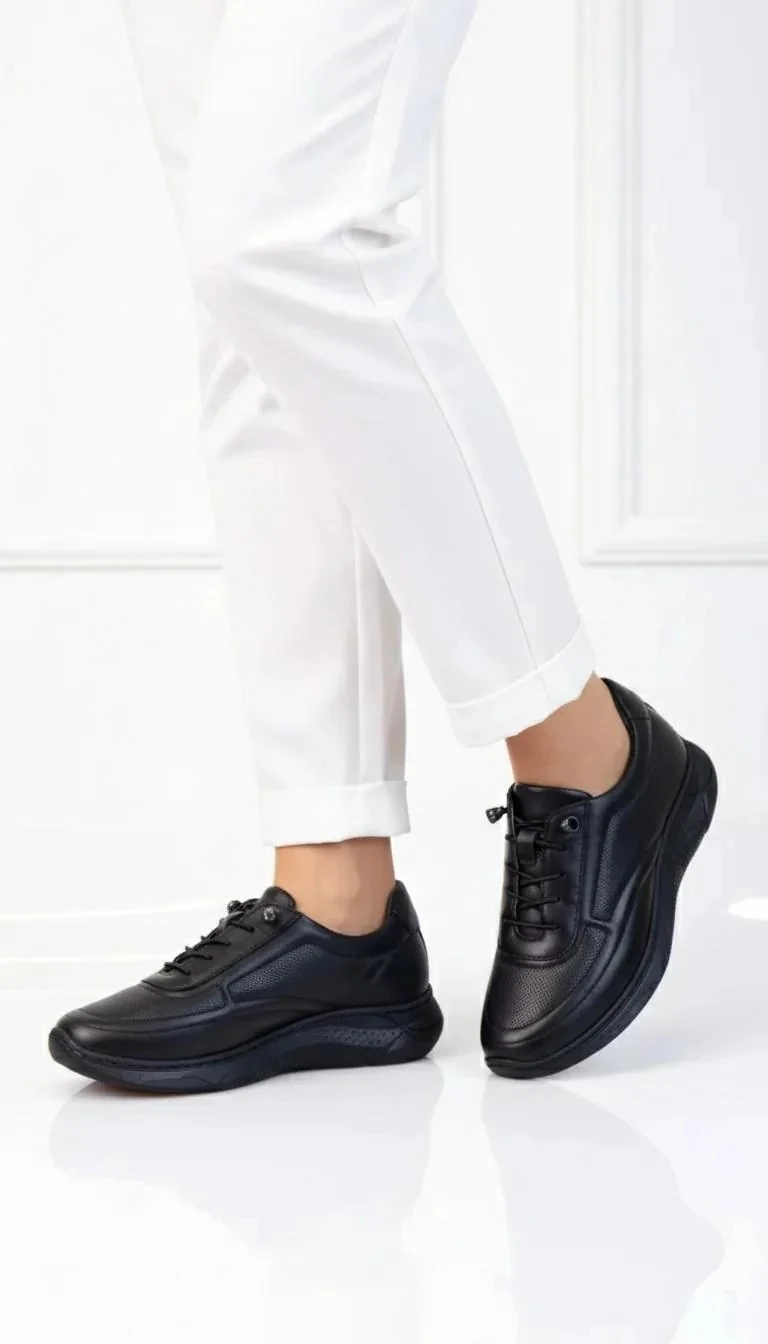 Core Model Hakiki Deri Kadın Sneaker Ayakkabı