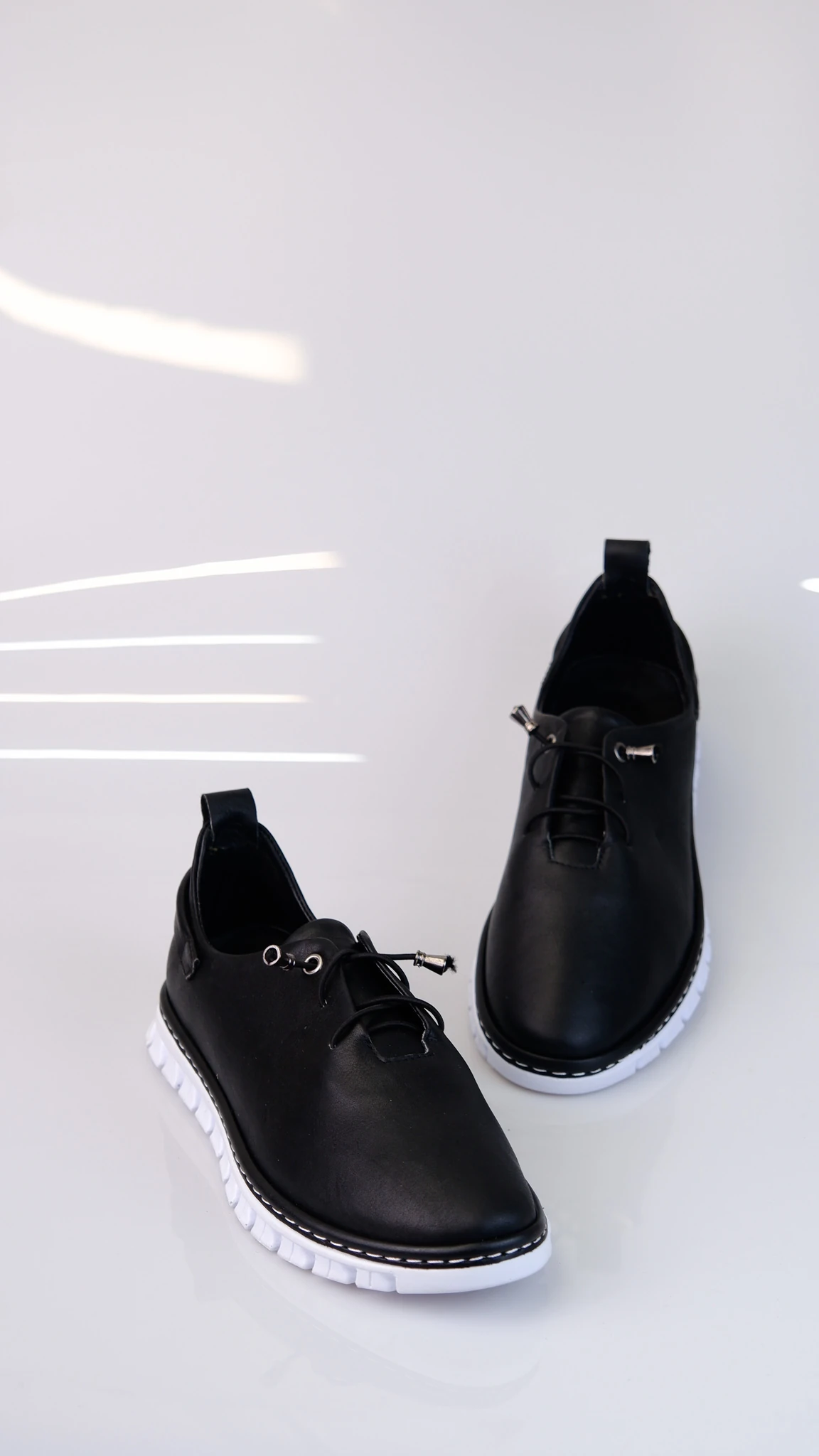 Pearl Model Hakiki Deri Kadın Loafer Ayakkabı - Siyah