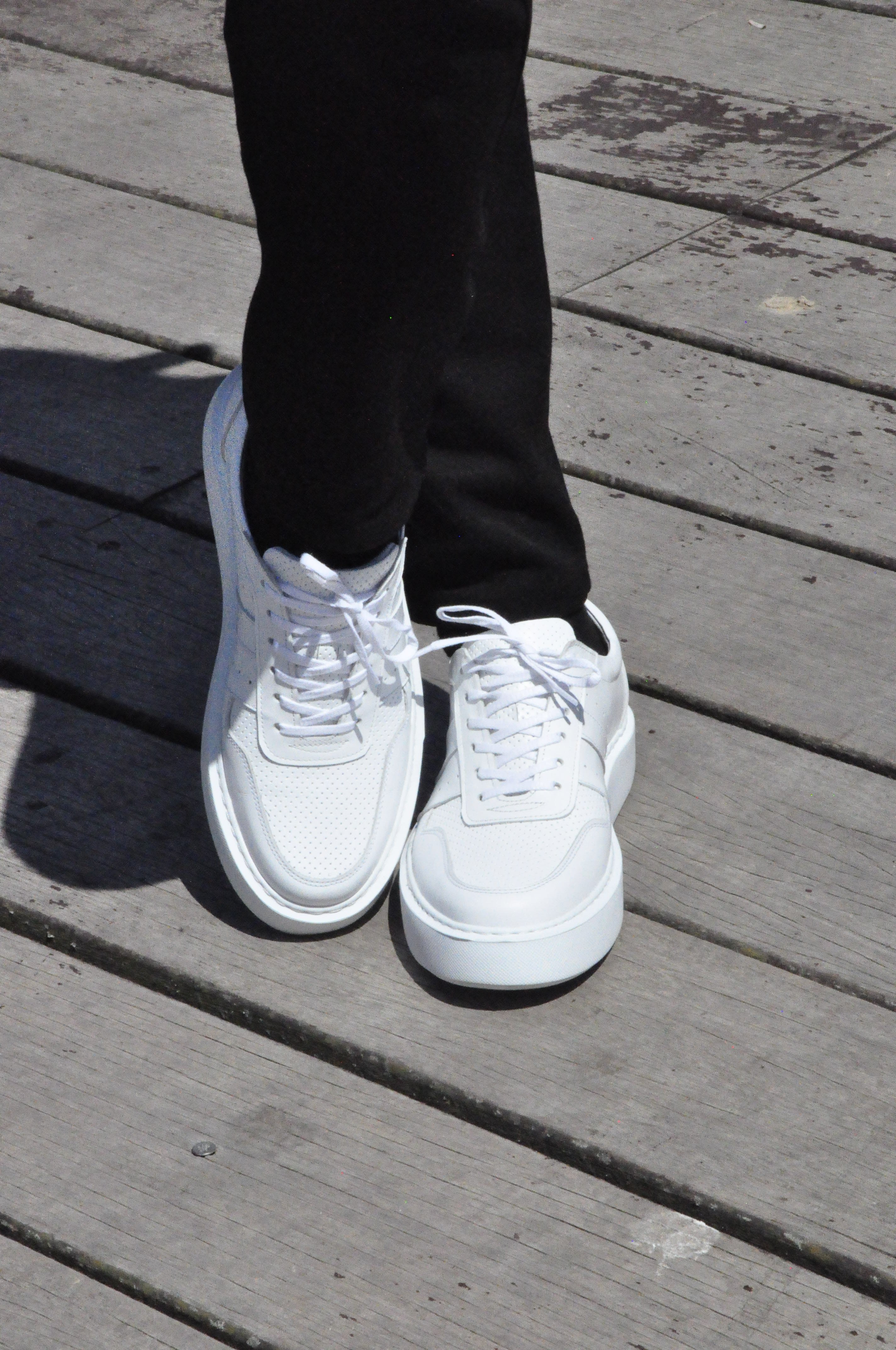 Viper Model Hakiki Natural Deri Sneaker Ayakkabı - Beyaz