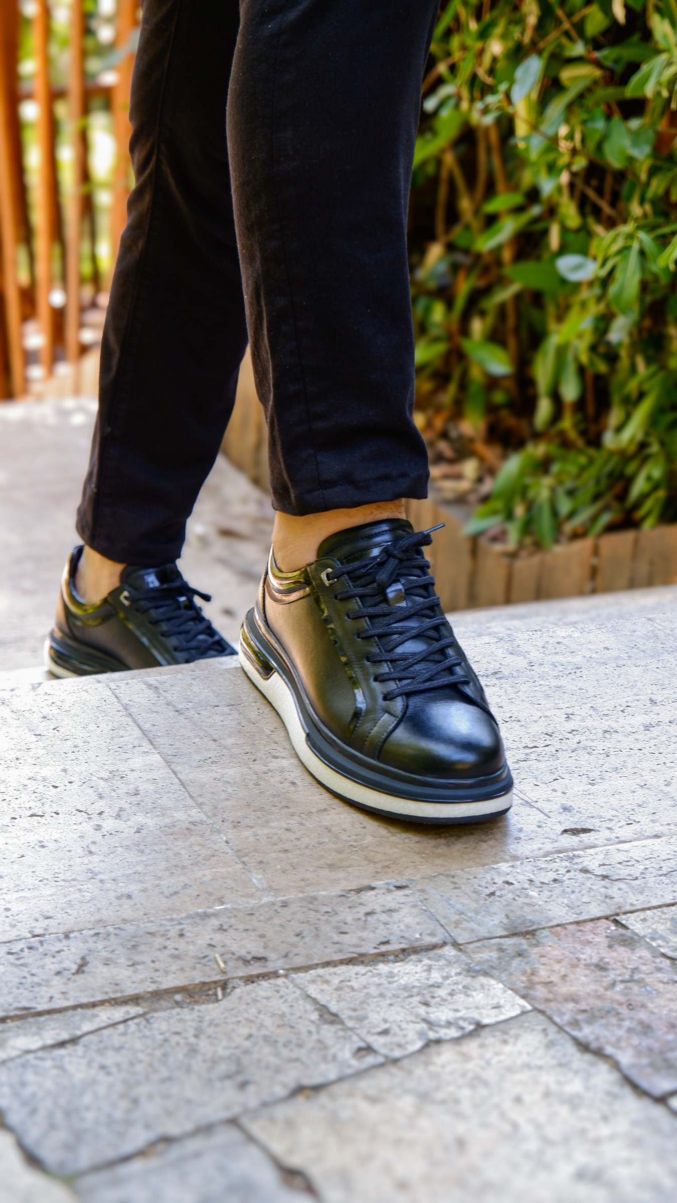Orion model Hakiki Natural Deri Köpük Comfort Taban Sneaker Ayakkabı