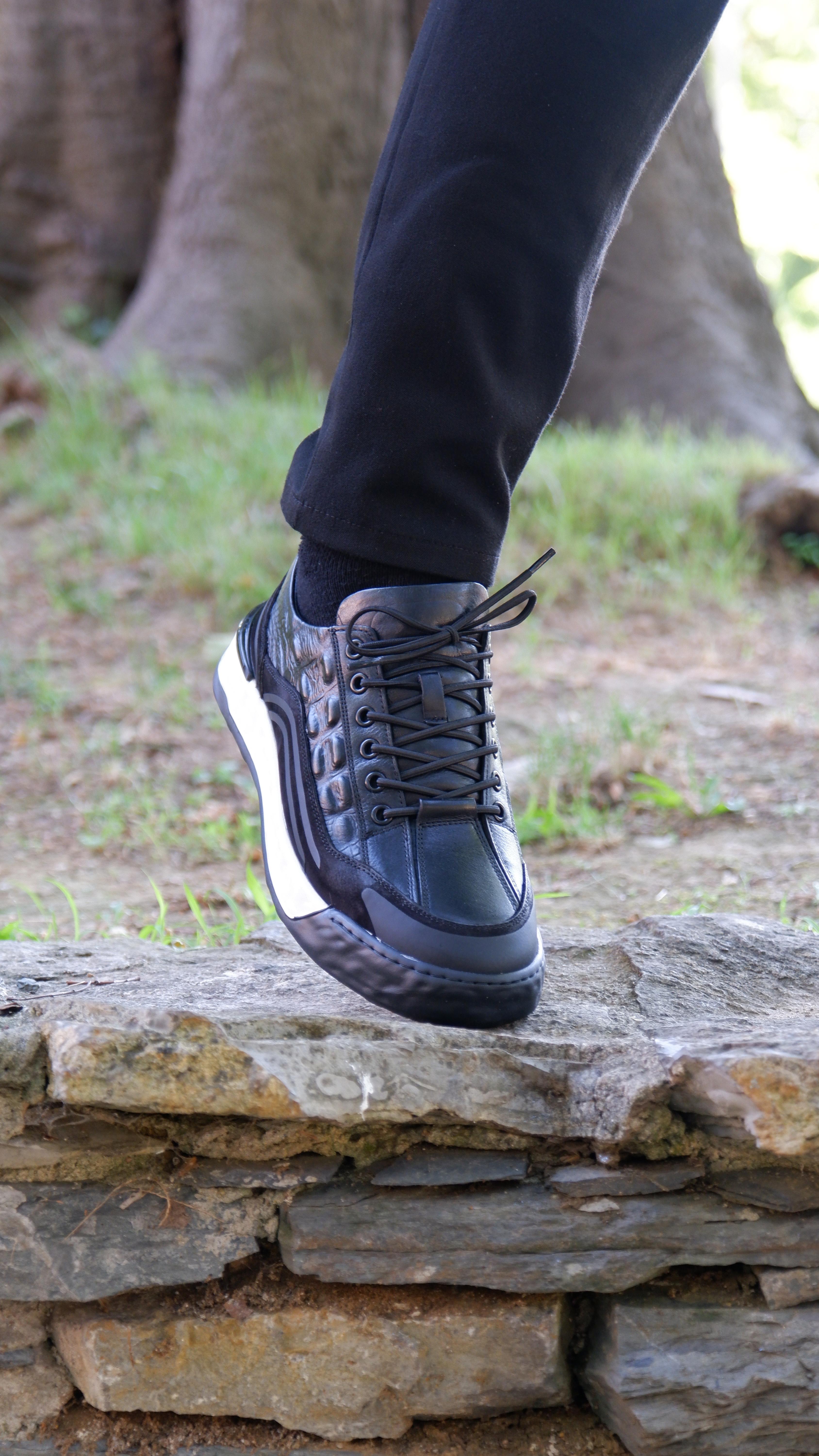 Fow Model Hakiki Natural Deri İthal Taban Sneaker. Ayakkabı