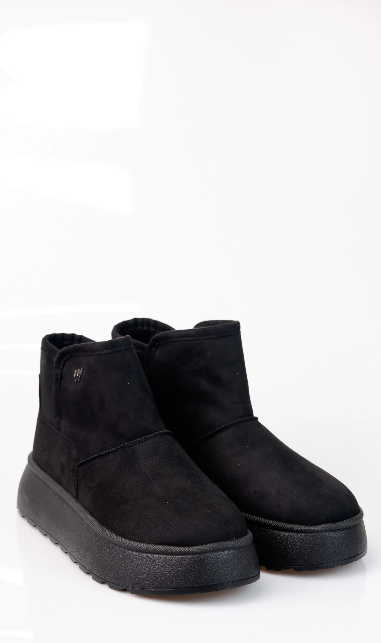 Foundry Model Süet Detaylı Kadın Günlük Bot Ayakkabı - Siyah