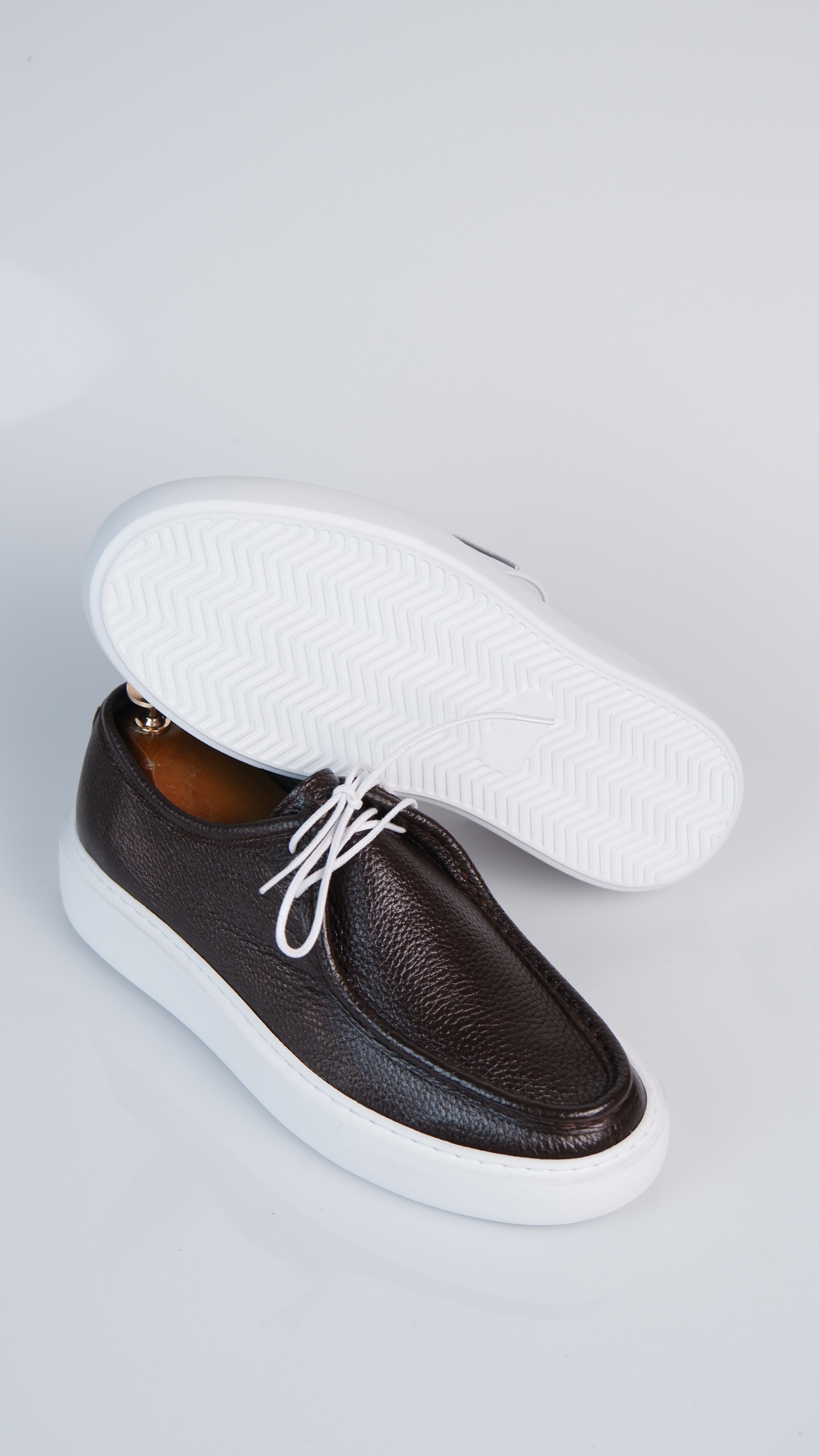 Leo Model Hakiki Natural Floater Deri Loafer Ayakkabı - Kahverengi