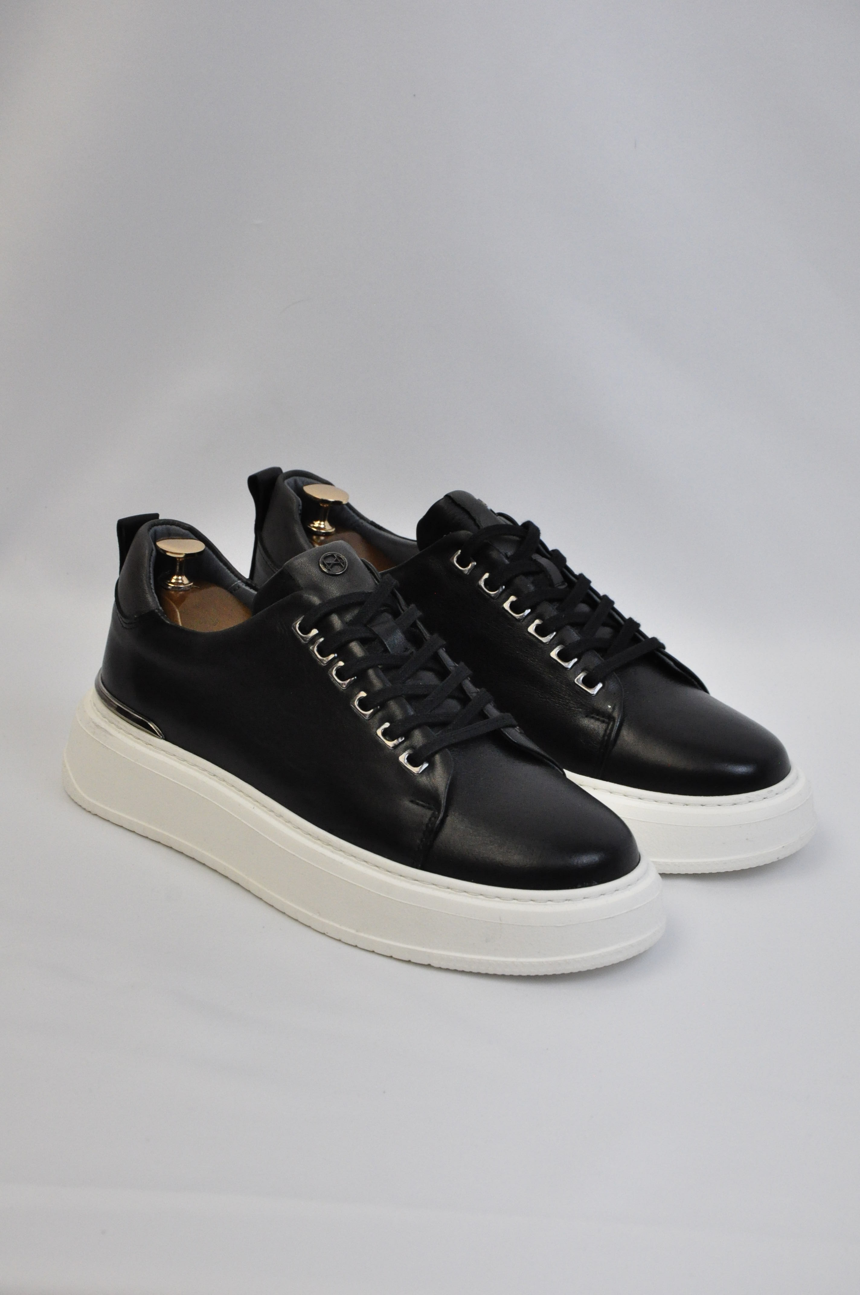 Moliere Model Hakiki Natural Deri Demir Detaylı Sneaker Ayakkabı