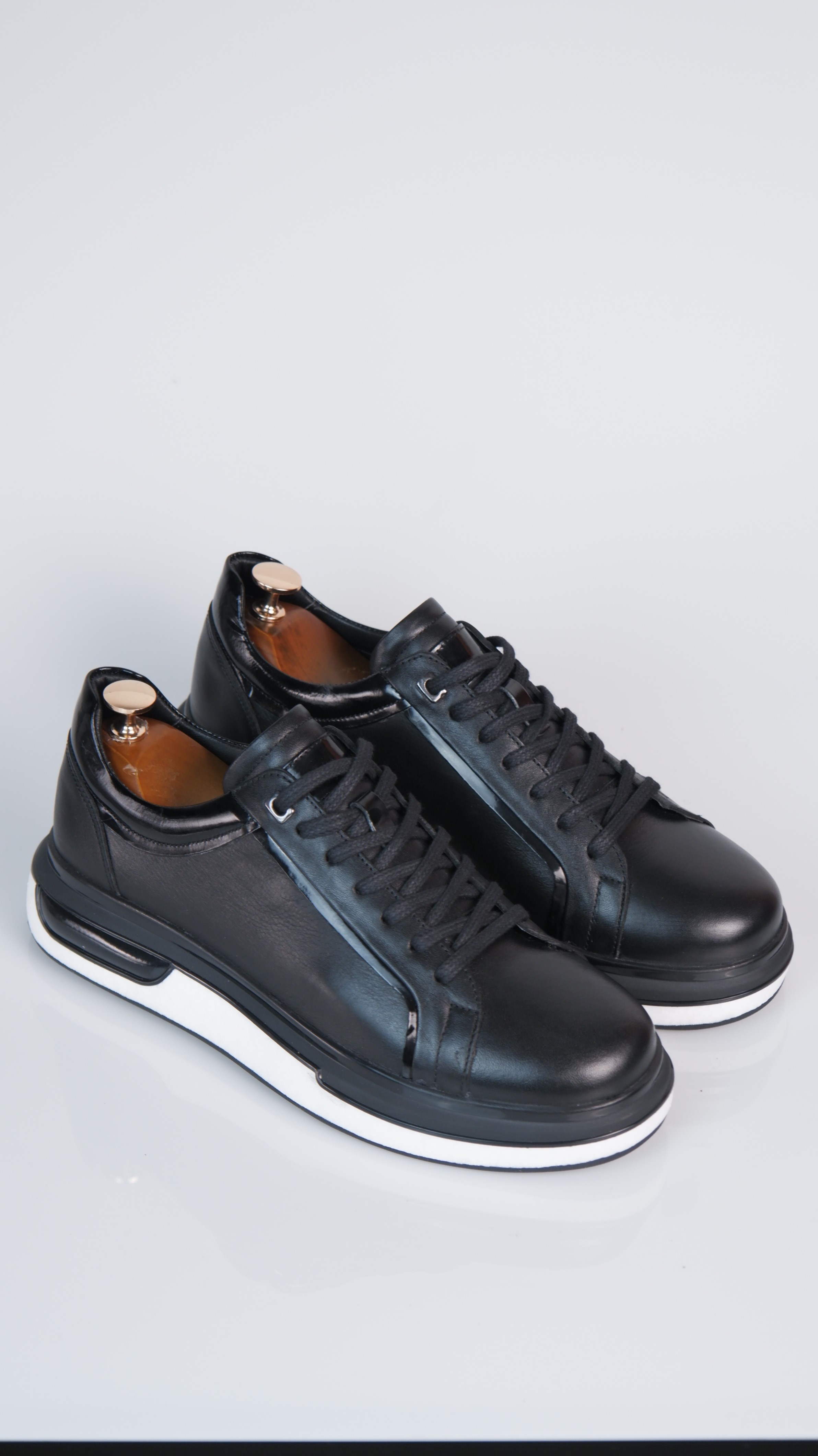Orion model Hakiki Natural Deri Köpük Comfort Taban Sneaker Ayakkabı