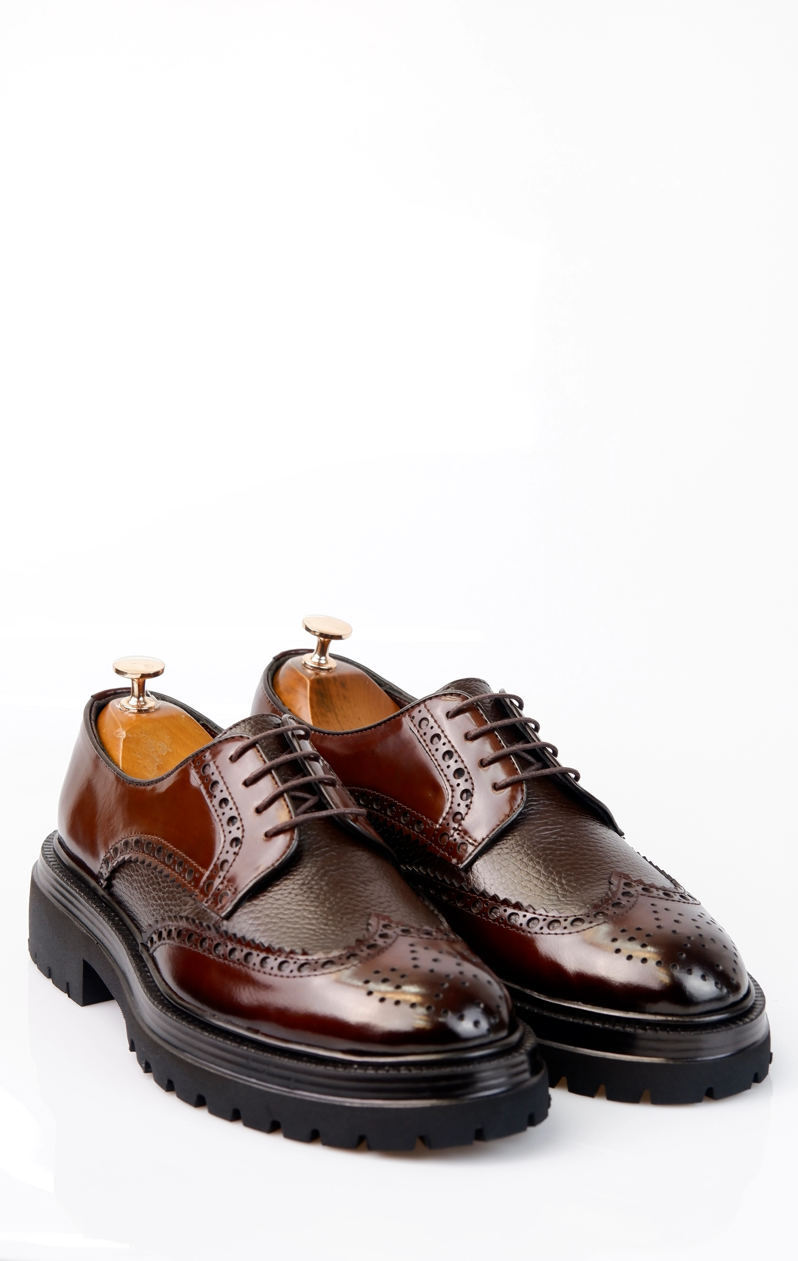 Royalton Model Hakiki Açma Kombinasyon Deri Casual Ayakkabı