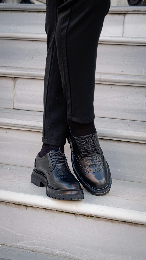 Titan Model Hakiki Floater Kombinasyon Deri Ayakkabı