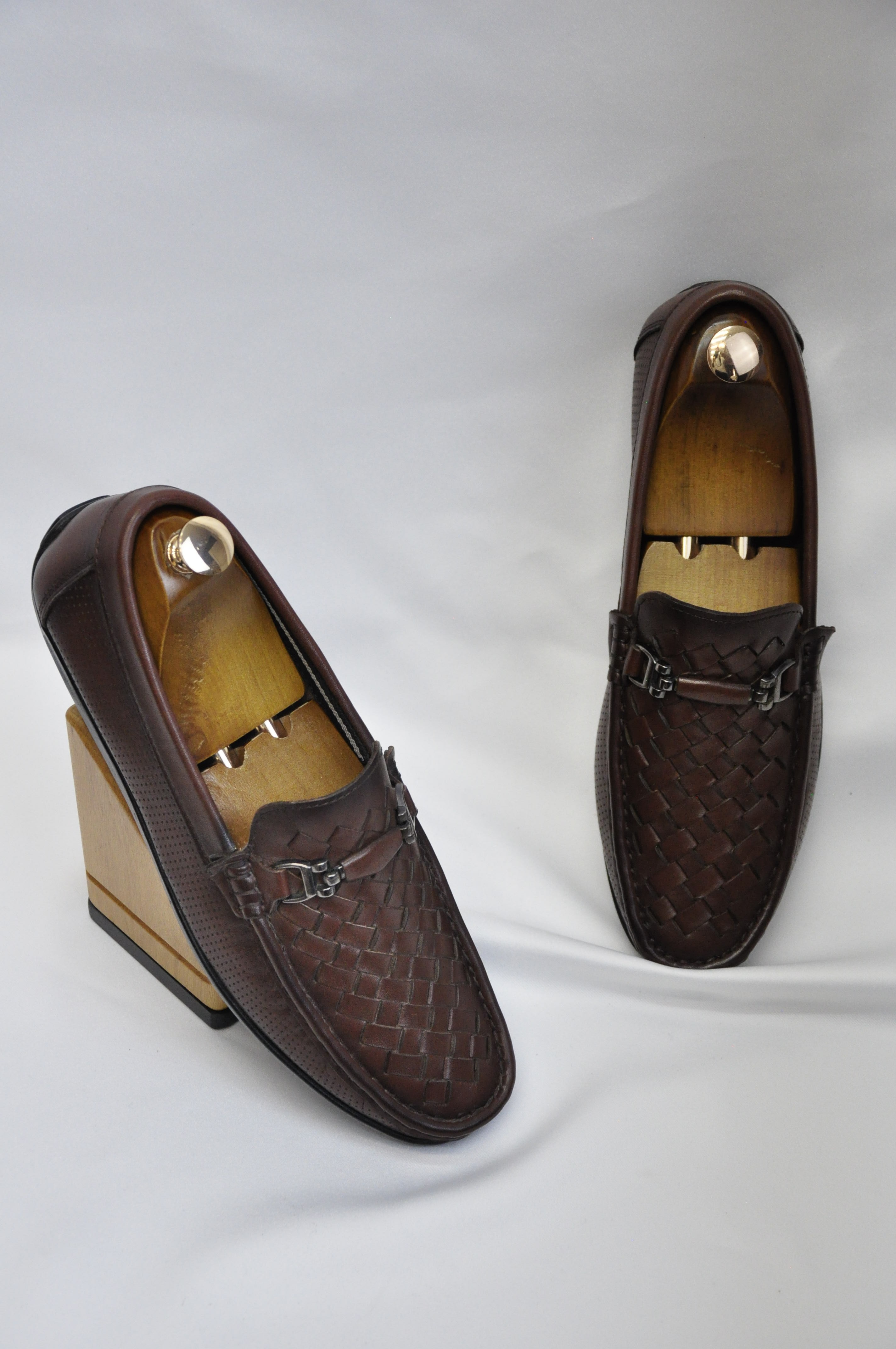 Roc Model Kroko Desenli Hakiki Natural Deri Loafer Ayakkabı - Kahverengi