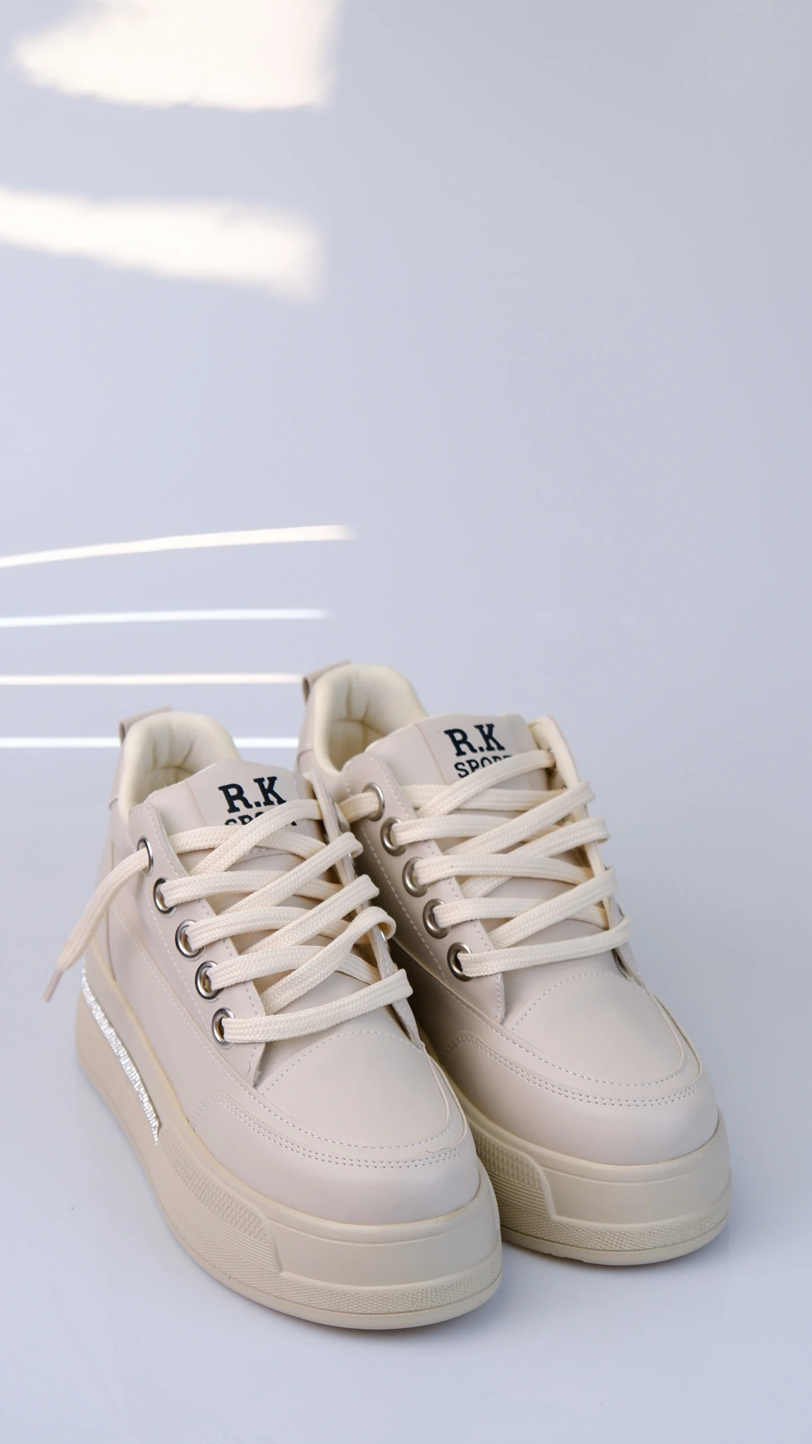 Delta Model Kadın Günlük Sneaker Ayakkabı - Bej