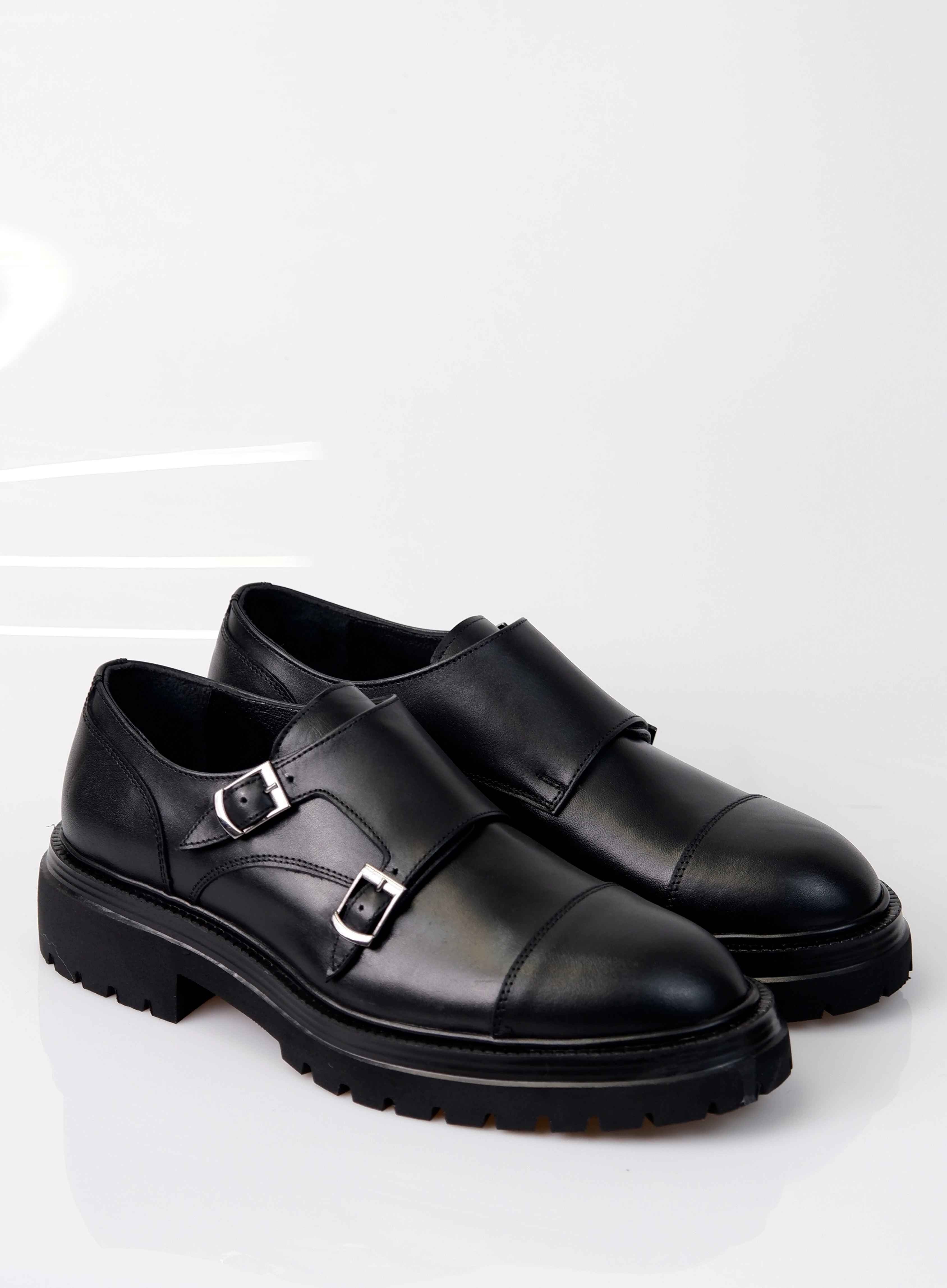 Sentinel Model Hakiki Natural Deri Casual Ayakkabı - Siyah