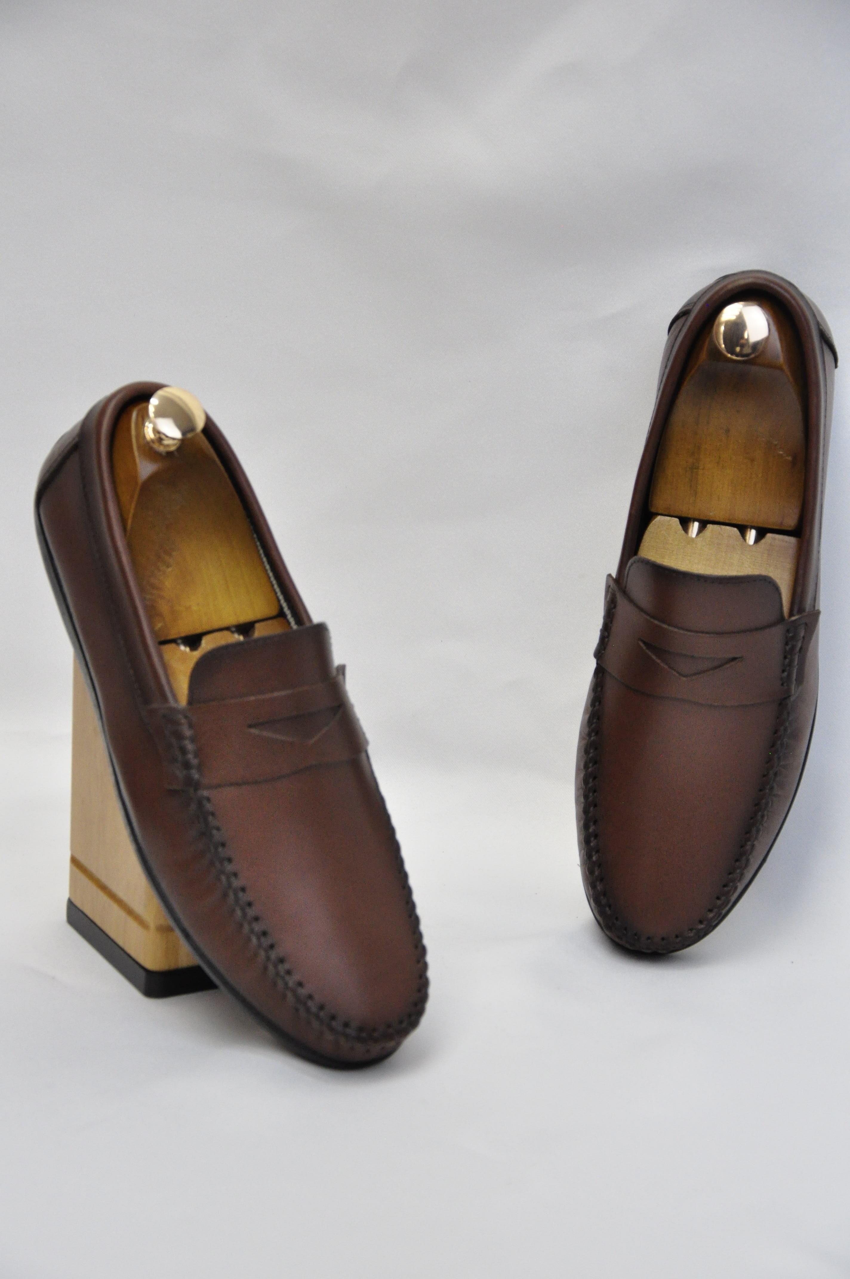 Roc Model Hakiki Natural Deri Loafer Ayakkabı - Kahverengi