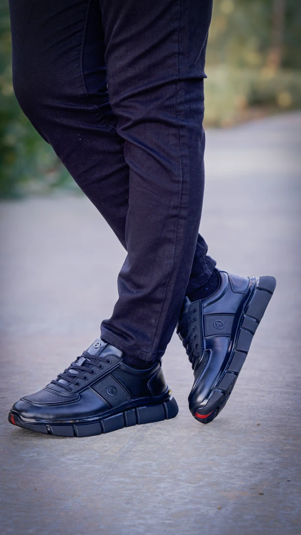 Obsidian Model Hakiki Natural Deri Sneaker Ayakkabı