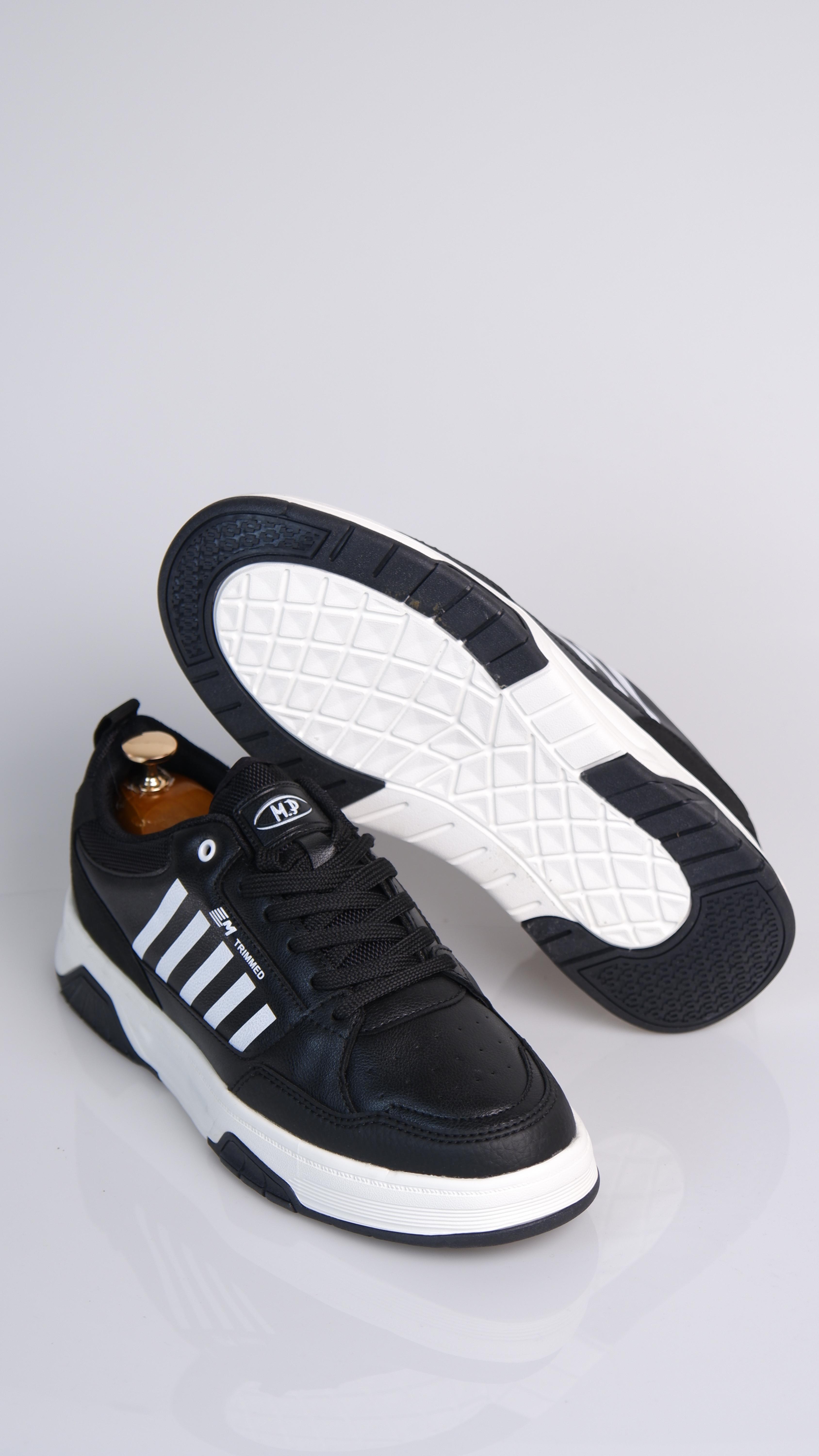 Bladder Model Hakiki Natural Sneaker Ayakkabı - Siyah B
