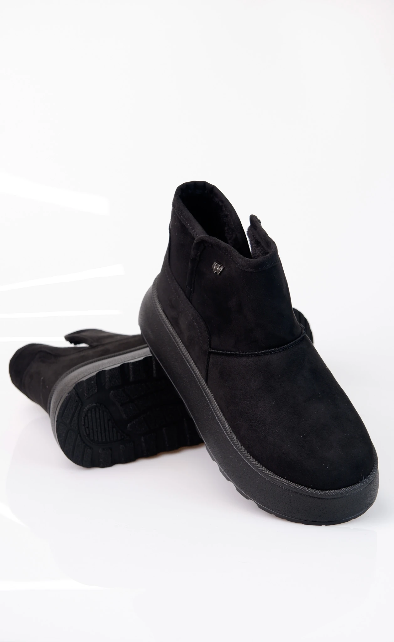 Foundry Model Süet Detaylı Kadın Günlük Bot Ayakkabı - Siyah