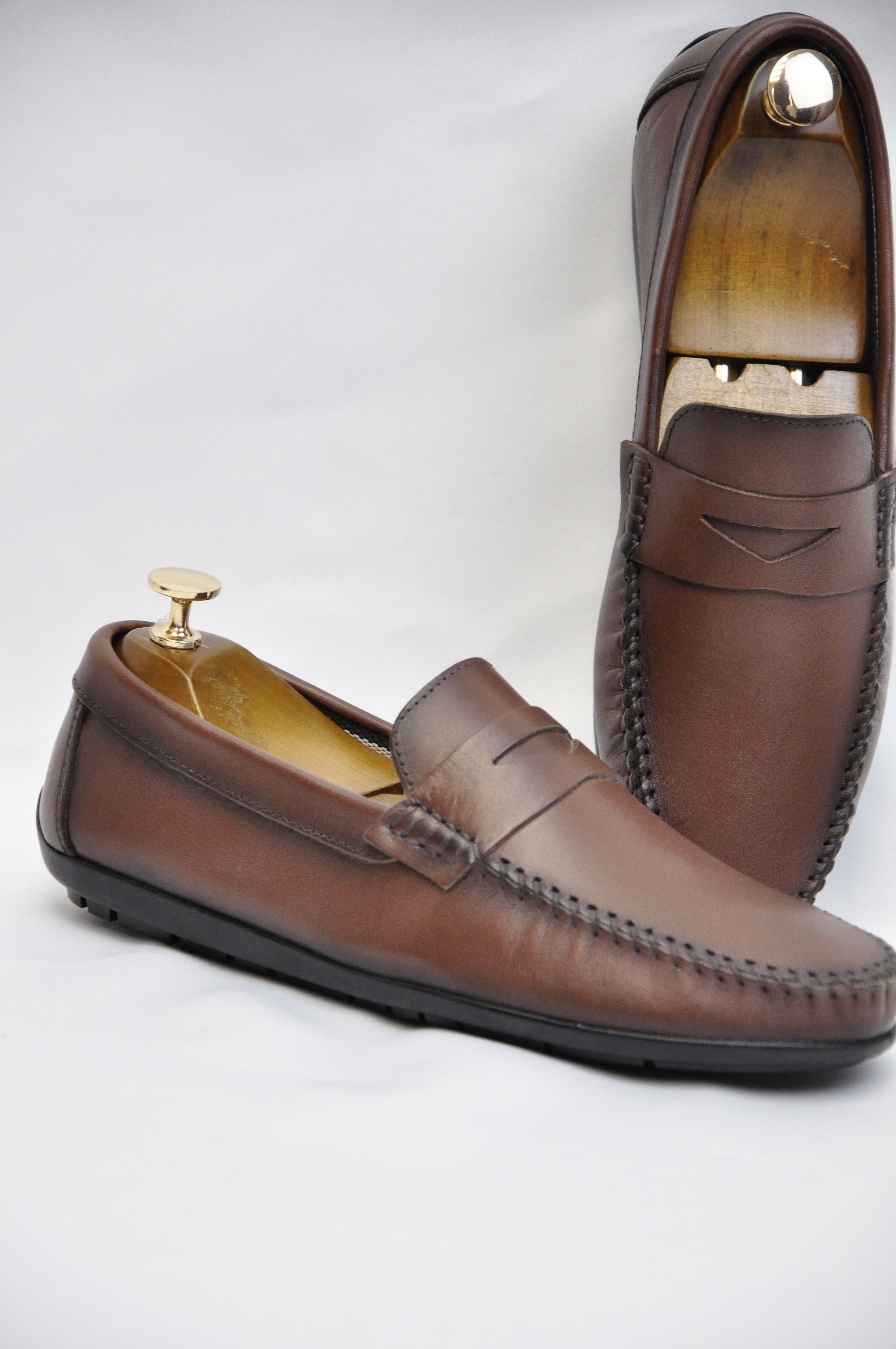 Roc Model Hakiki Natural Deri Loafer Ayakkabı - Kahverengi