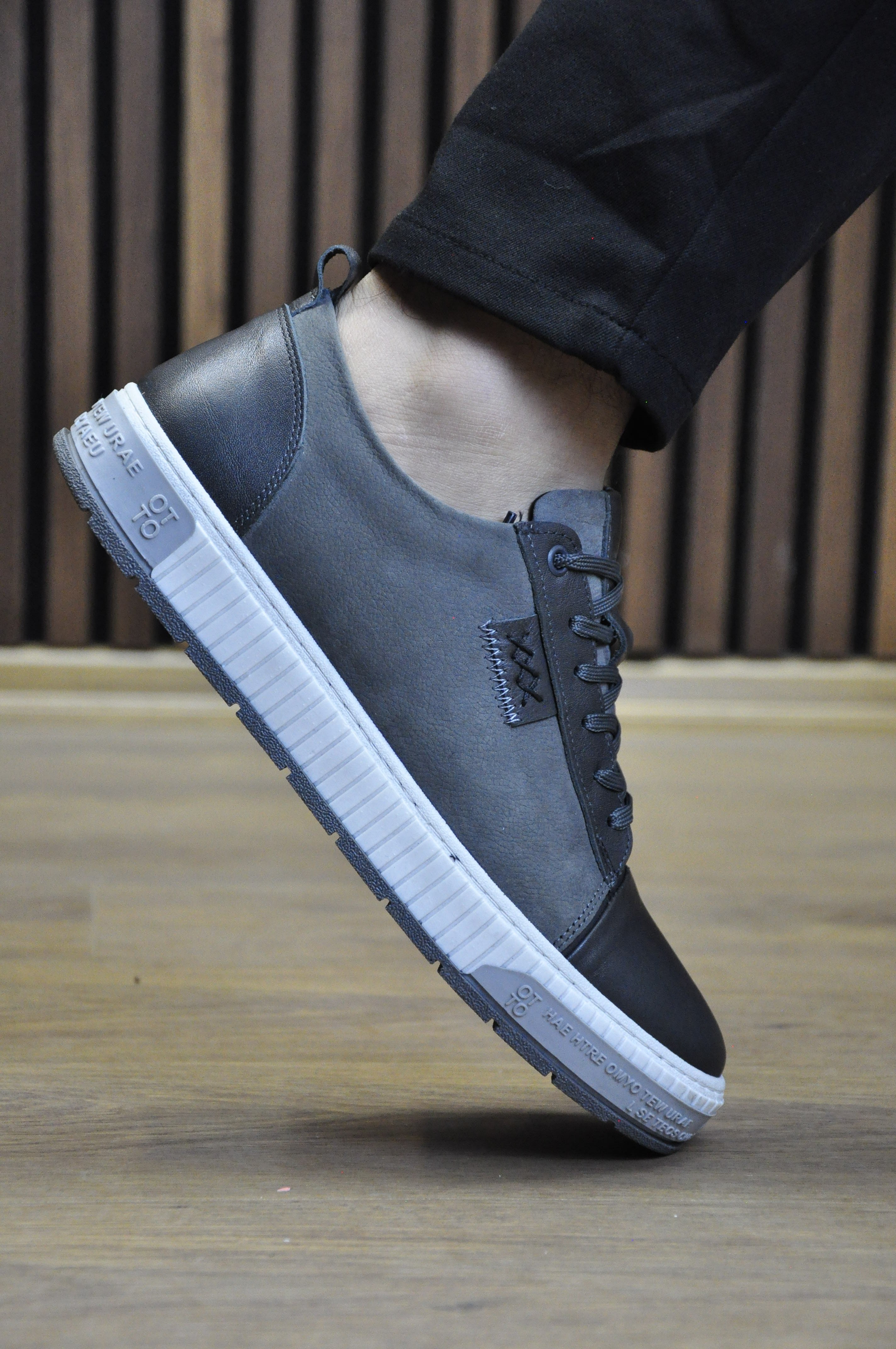 Oslo Hakiki Natural Deri Sneaker Ayakkabı
