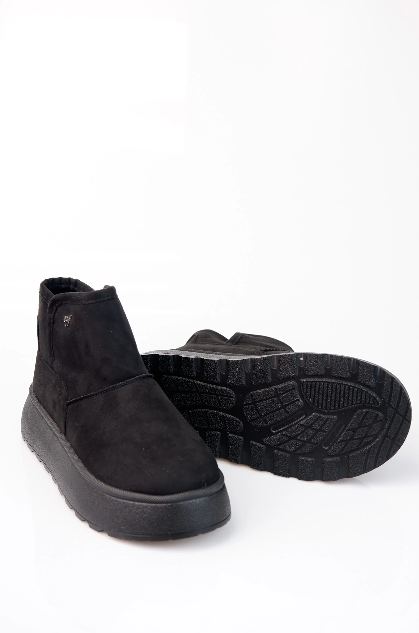 Foundry Model Süet Detaylı Kadın Günlük Bot Ayakkabı - Siyah