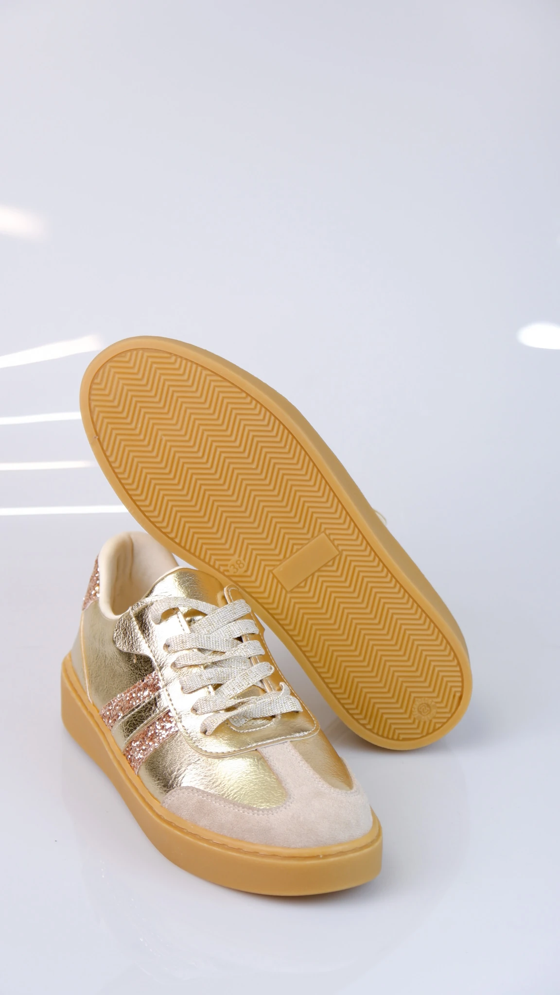 Urban Model Kadın Günlük Sneaker Ayakkabı - Gold