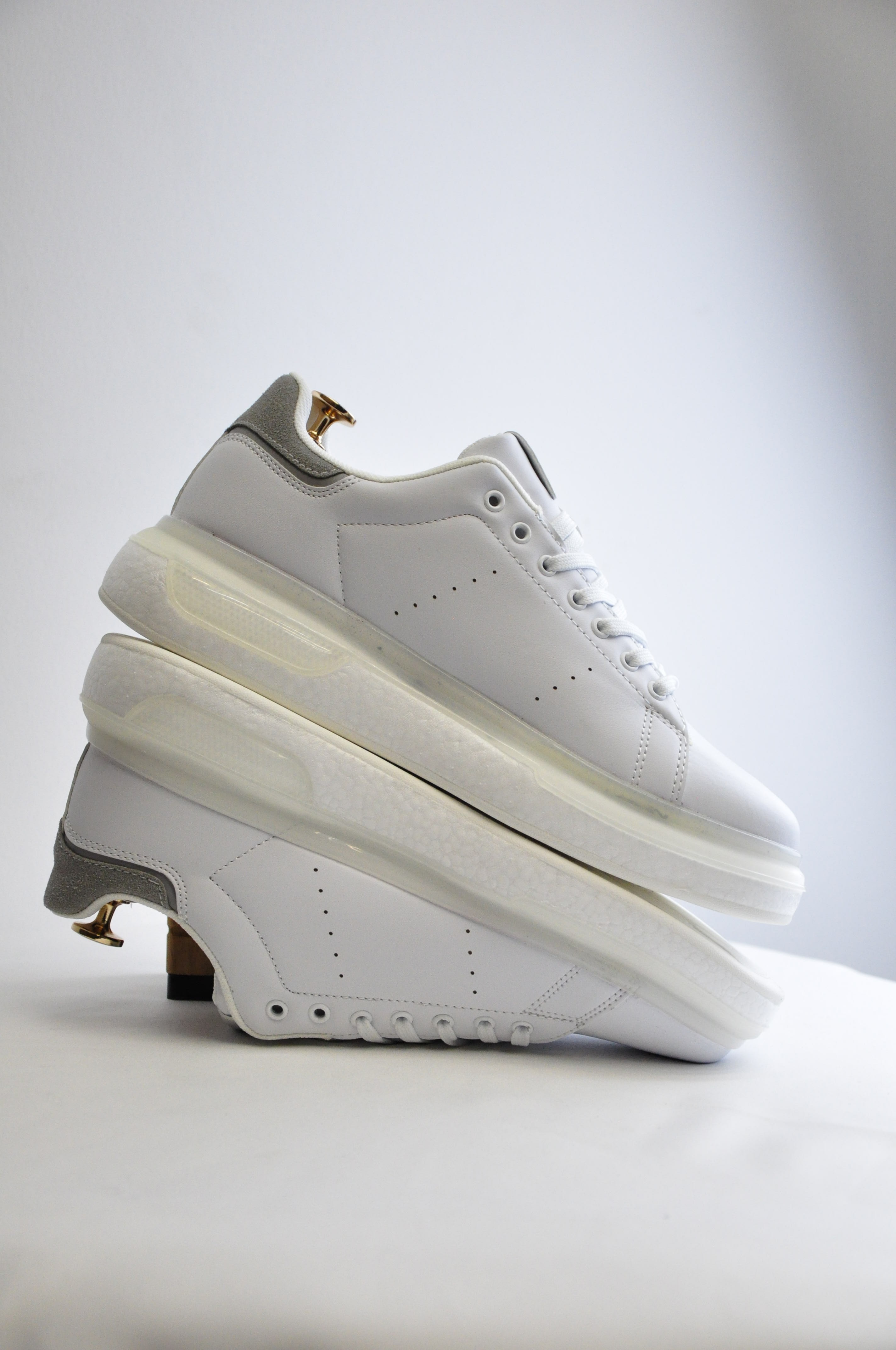 Pekin Model Hakiki Natural Deri Sneaker Ayakkabı - Beyaz