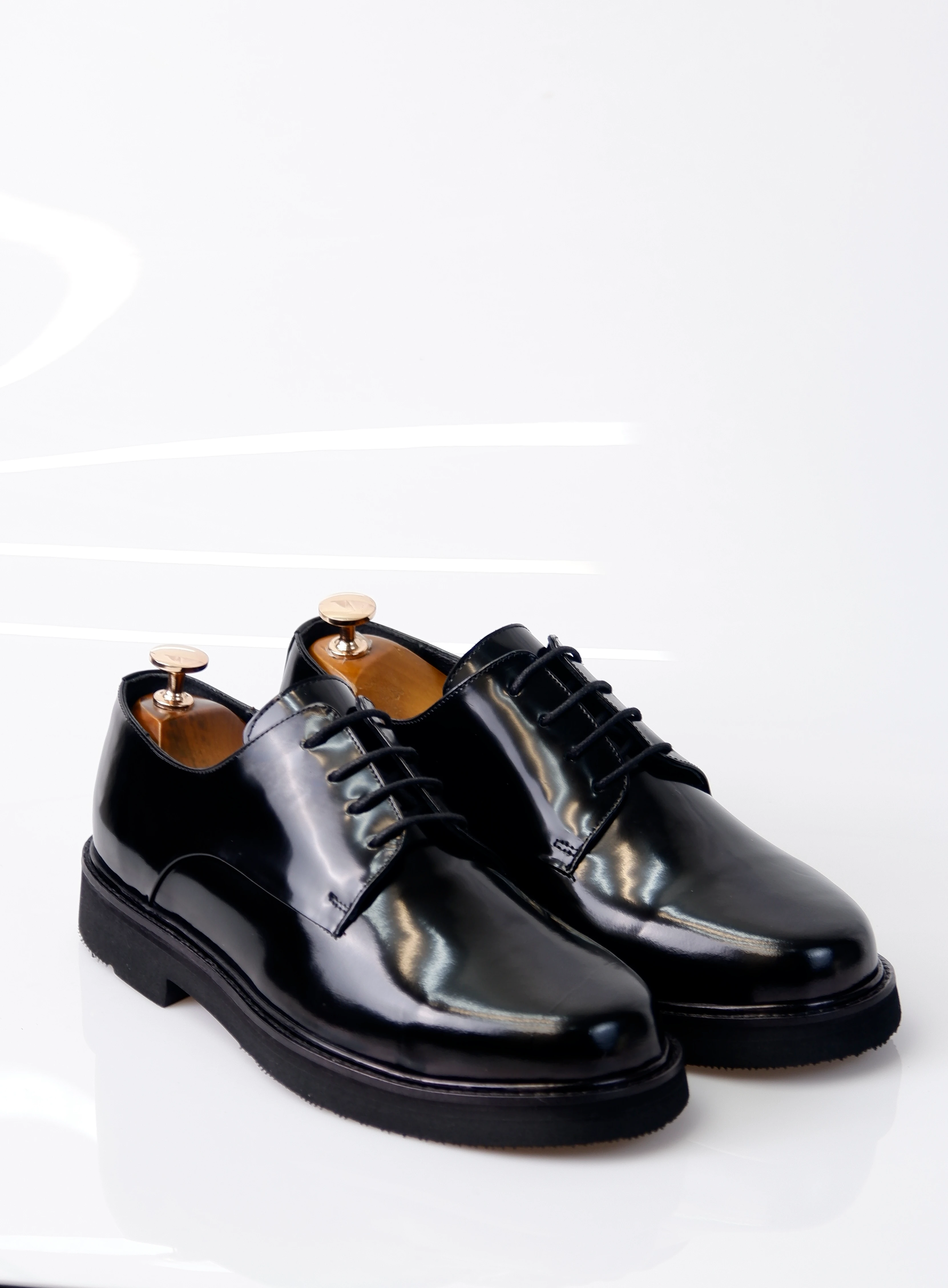 Regent Model Hakiki Natural Açma Deri Casual Ayakkbı - Siyah