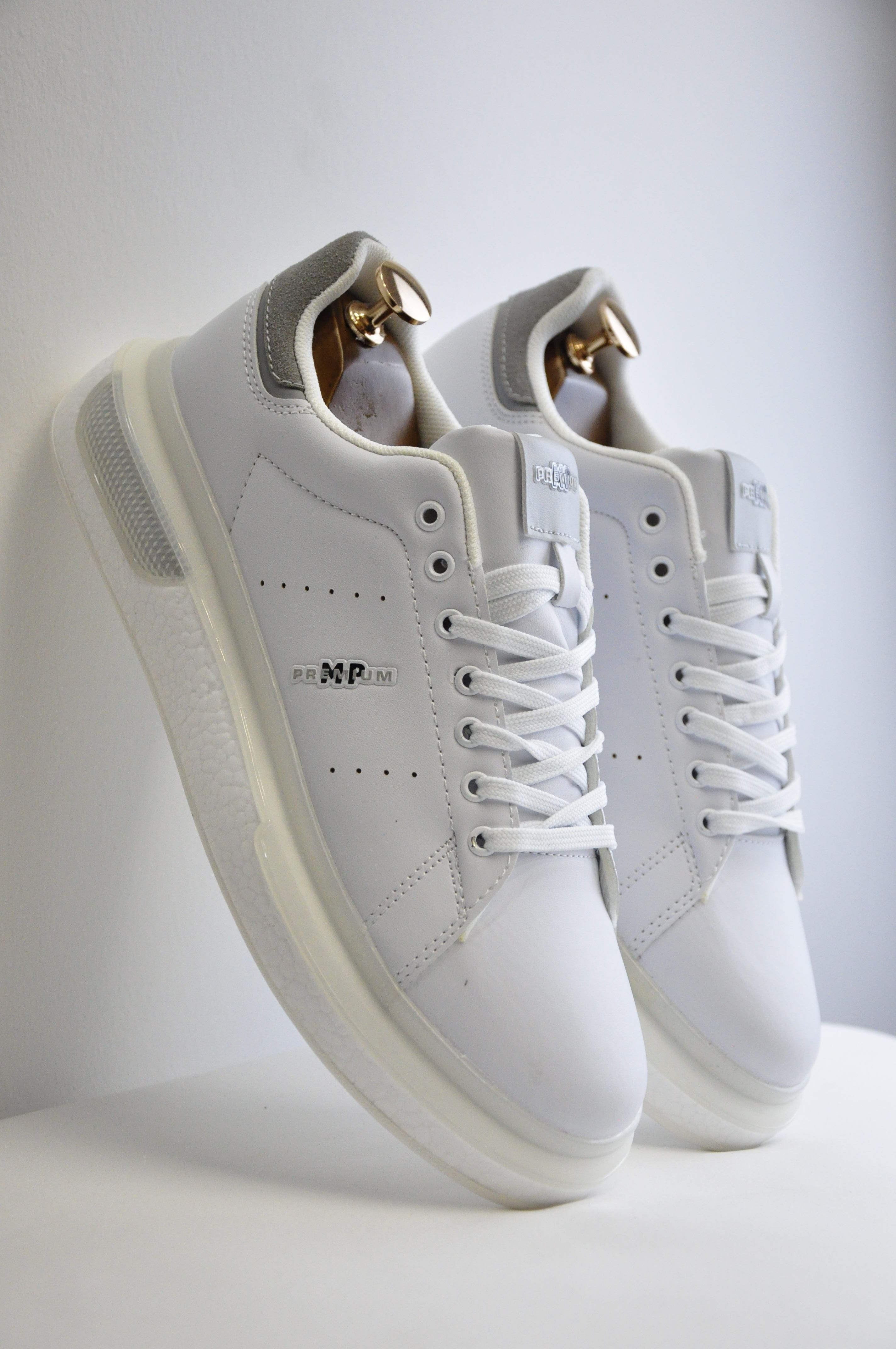 Pekin Model Hakiki Natural Deri Sneaker Ayakkabı - Beyaz
