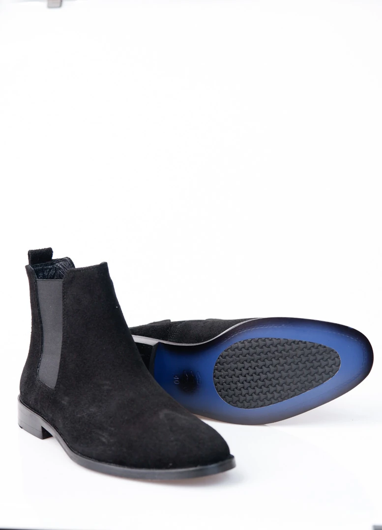 Chelsea Bot Hakiki Süet Deri Bot Ayakkabı