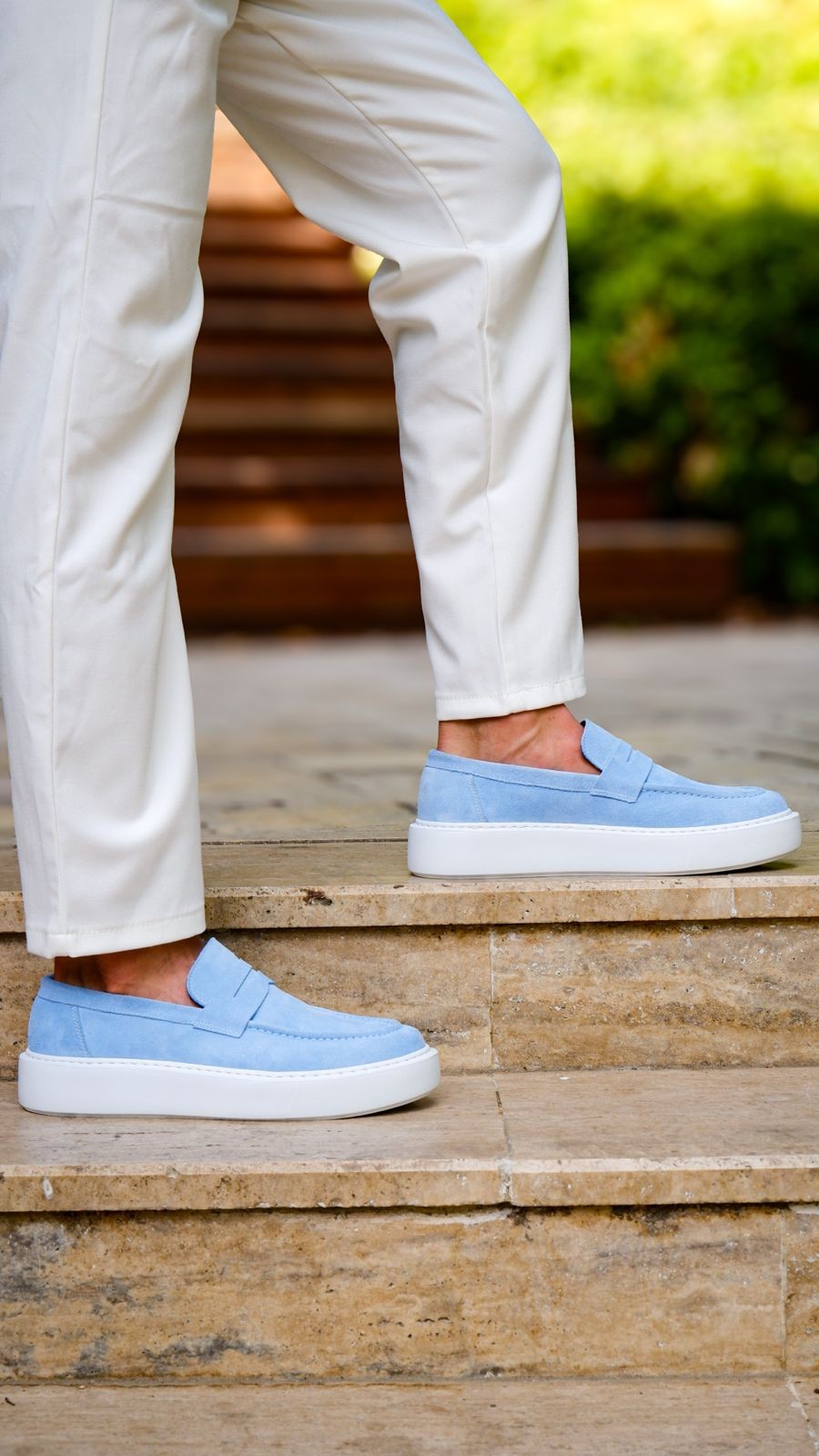 Dumas Model Hakiki Natural Set Deri Loafer Ayakkabı - Cam Göbeği