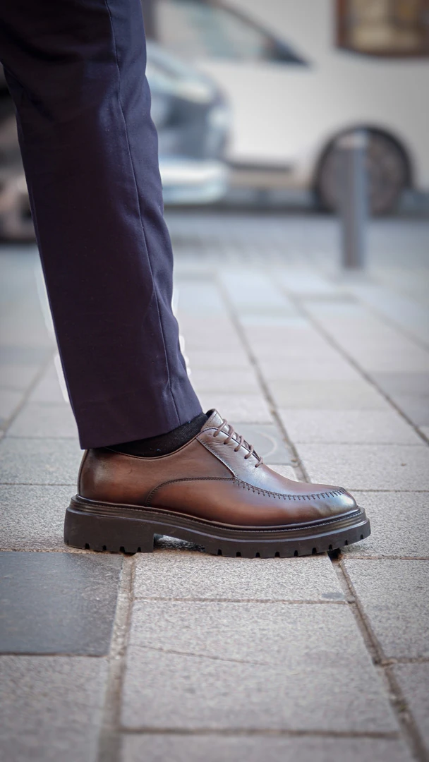 Brogue Model Haiki Natural Deri Casual Ayakkabı
