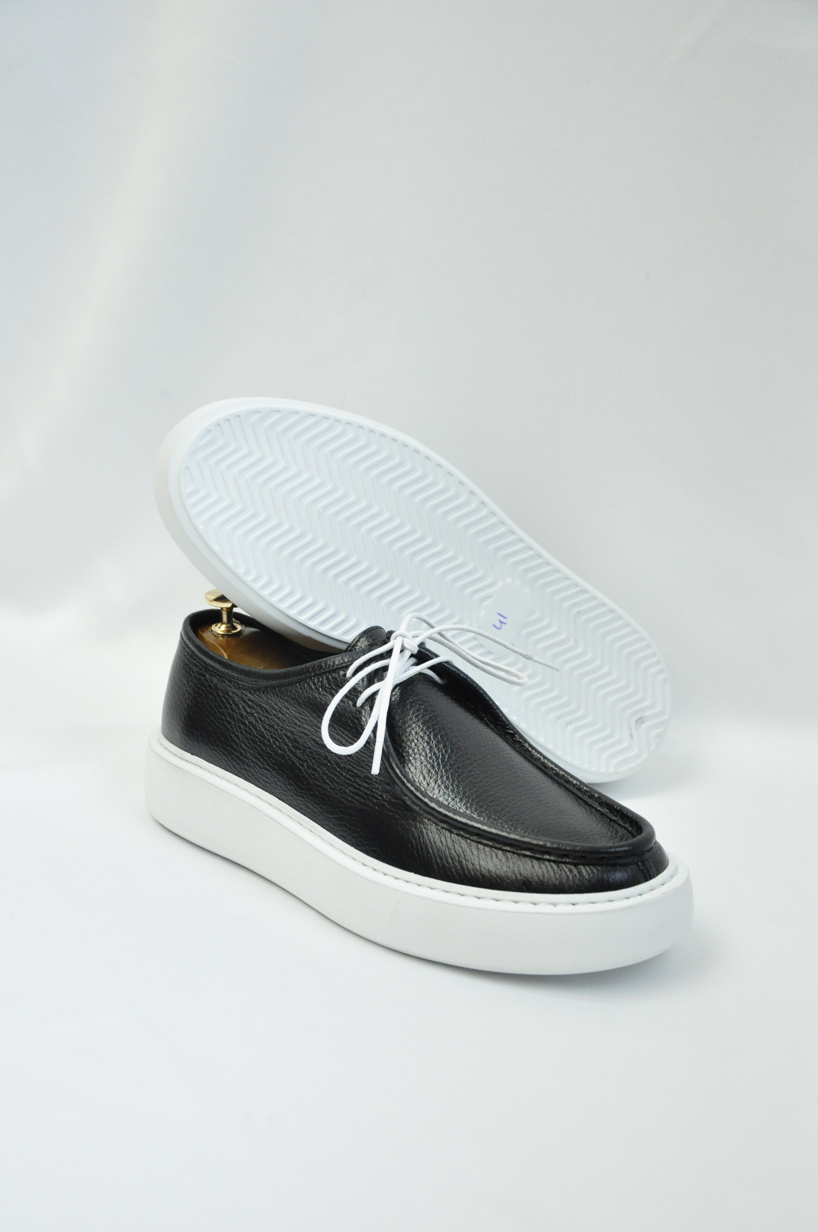 Leo Model Hakiki Natural Floater Deri Loafer Ayakkabı - Siyah