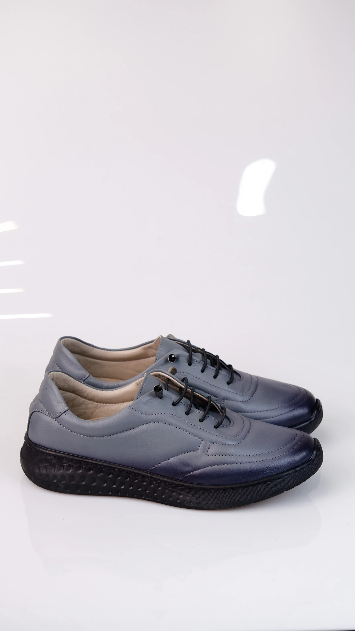 Mesh Model Hakiki Deri Kadın Günlük Sneaker Ayakkabı